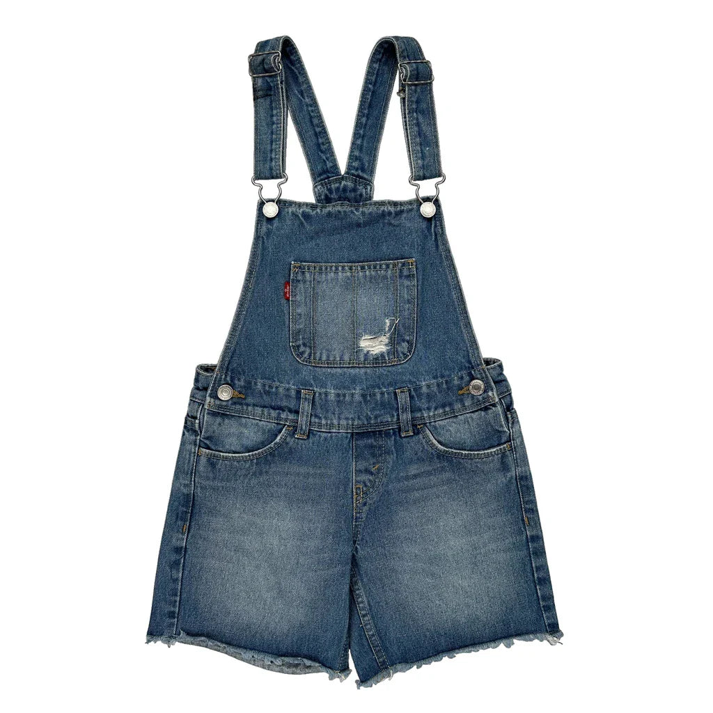 Age 8 Levis Dungarees - Small Blue Cotton Refurbished - Thrifted (note: this is a term often used to describe second- refurbished available on Cerqular