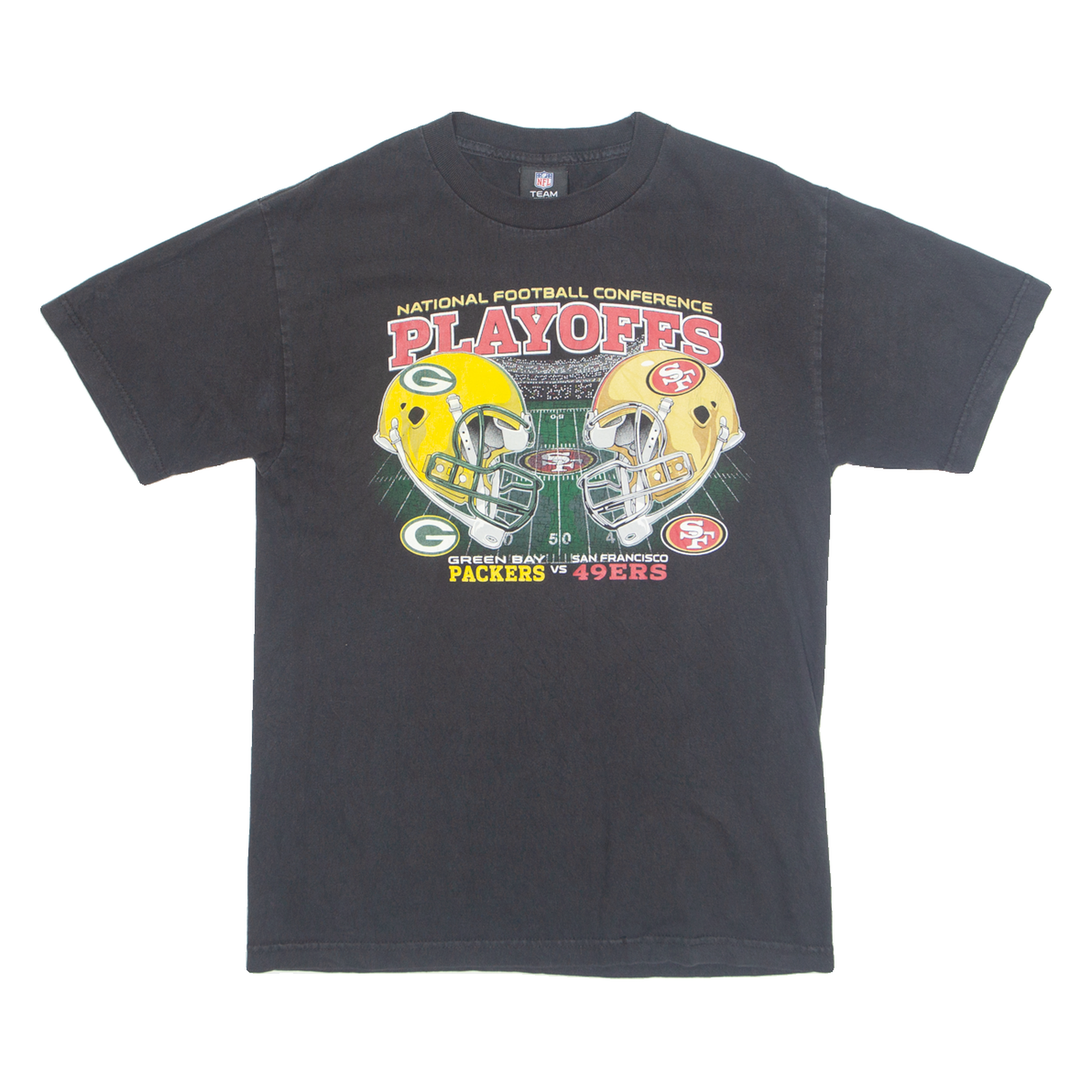 NFL Green Bay Packers VS San Francisco 49ers Mens T-Shirt Black USA S Refurbished - N/A refurbished available on Cerqular
