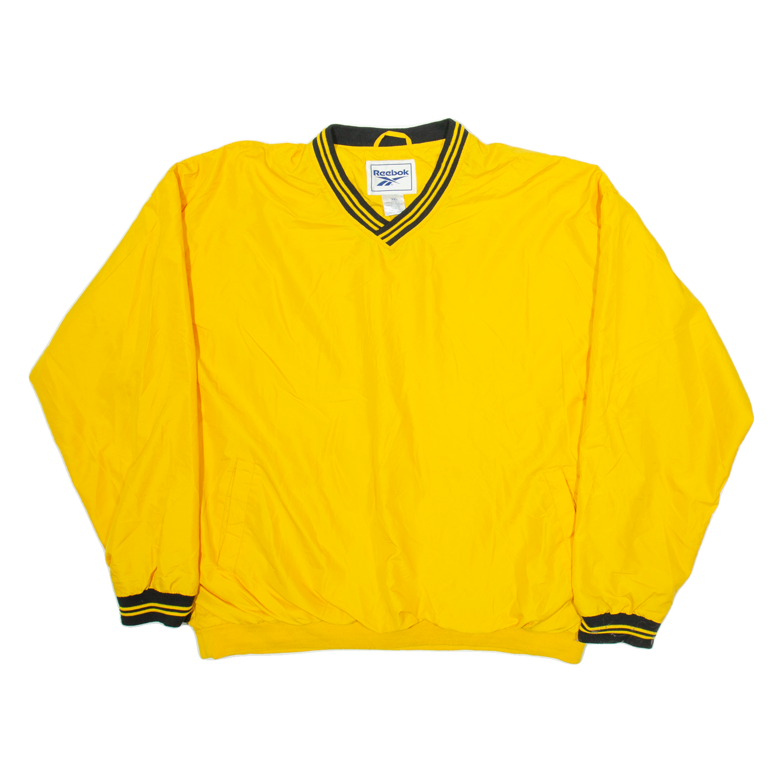 REEBOK Mens Pullover Jacket Yellow  2XL Refurbished - N/A refurbished available on Cerqular