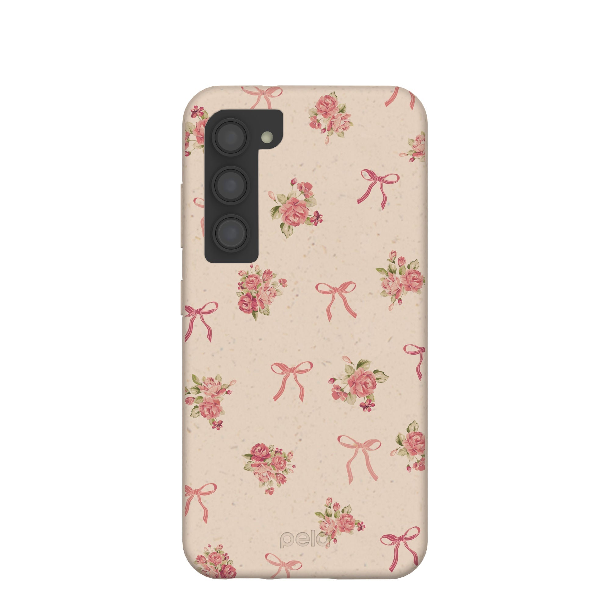 Seashell Roses and Bows Samsung Galaxy S23 Case Refurbished - Pela Case refurbished available on Cerqular