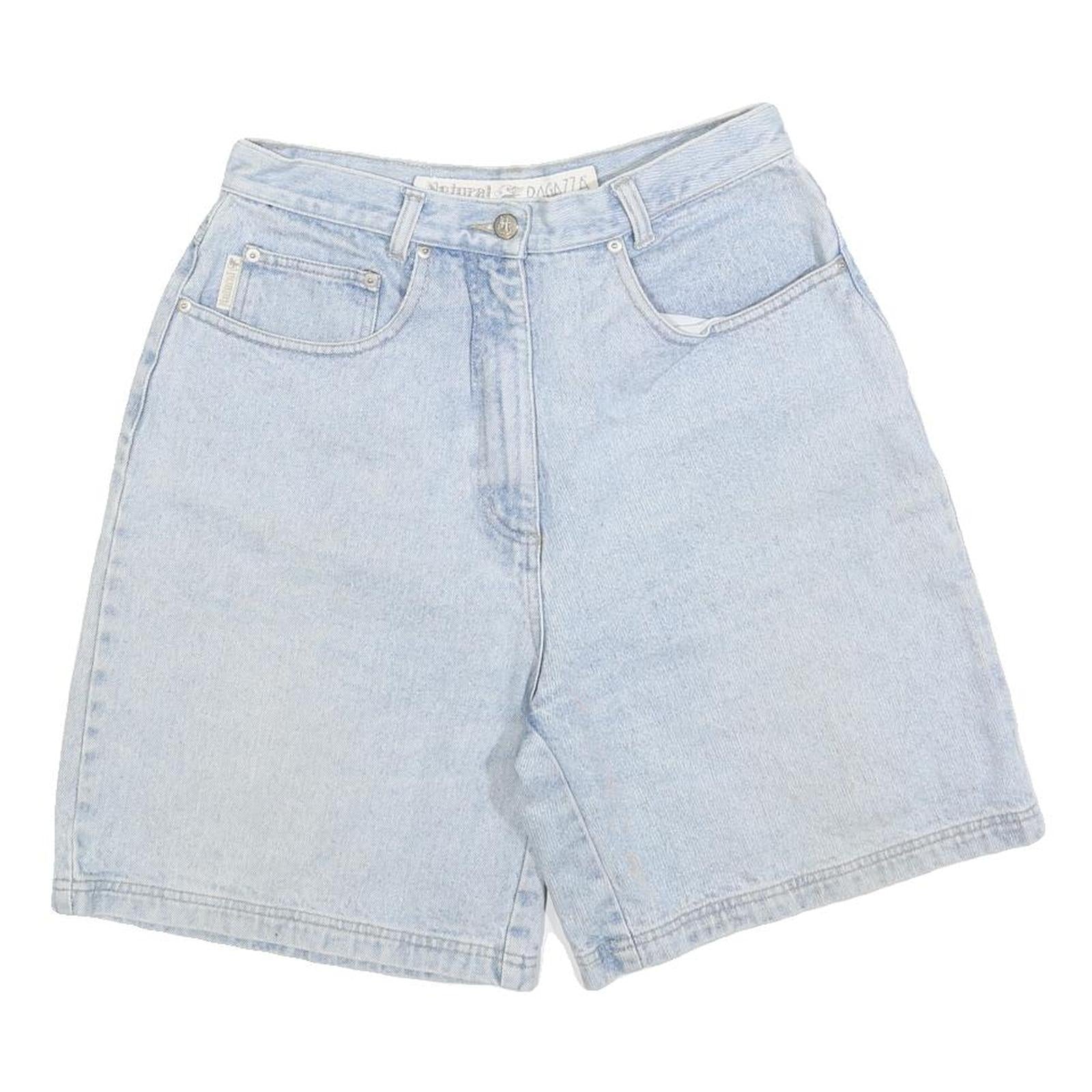 NATURAL RAGAZZA Womens Shorts Blue Denim Casual S W28 Light Wash Relaxed Fit Refurbished - N/A refurbished available on Cerqular