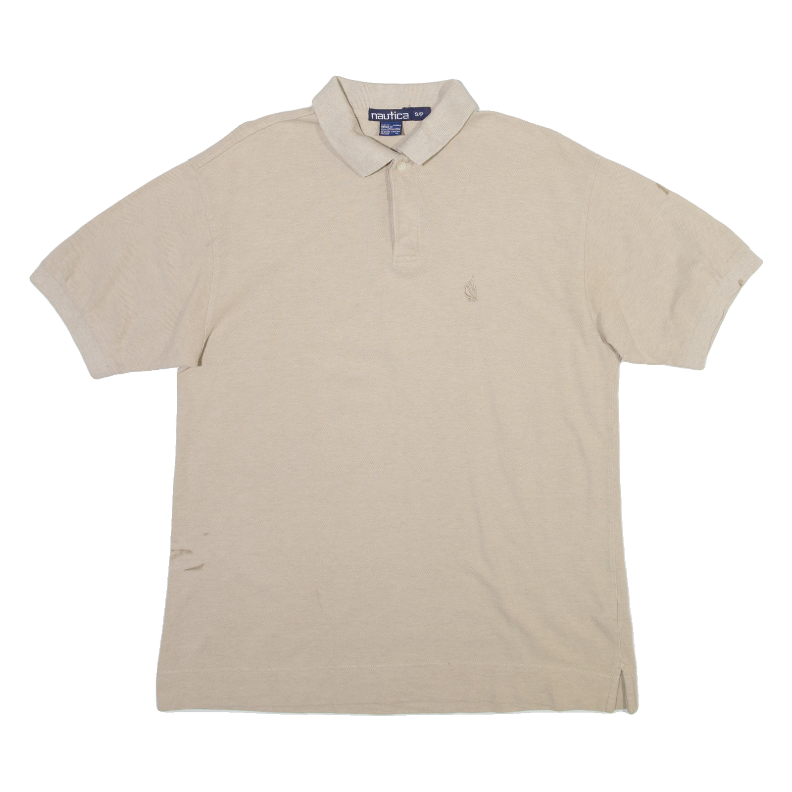 NAUTICA Mens Polo Shirt Cream S Refurbished - N/A refurbished available on Cerqular