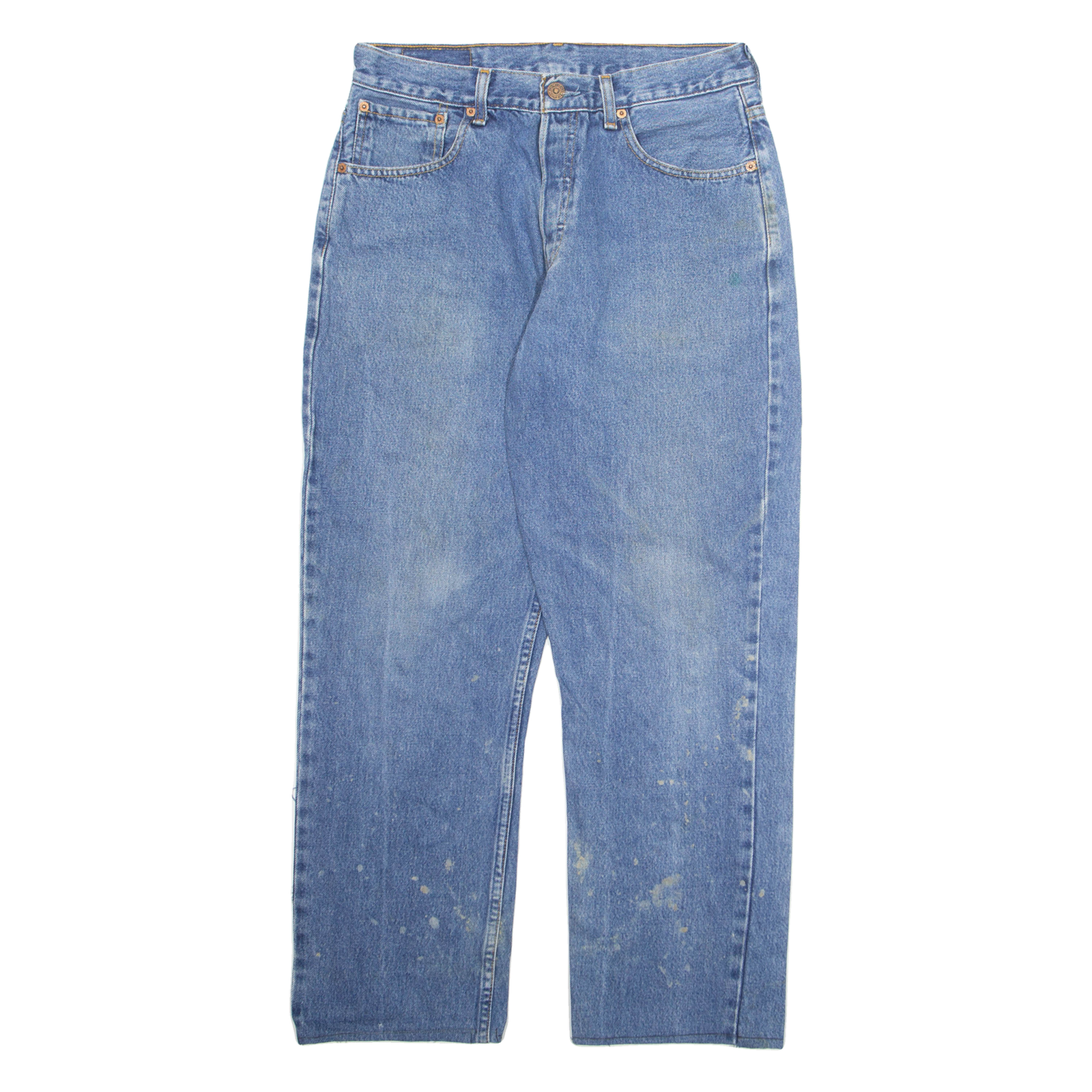 LEVI'S Mens Jeans Blue Regular Straight W32 L28 Refurbished - N/A refurbished available on Cerqular
