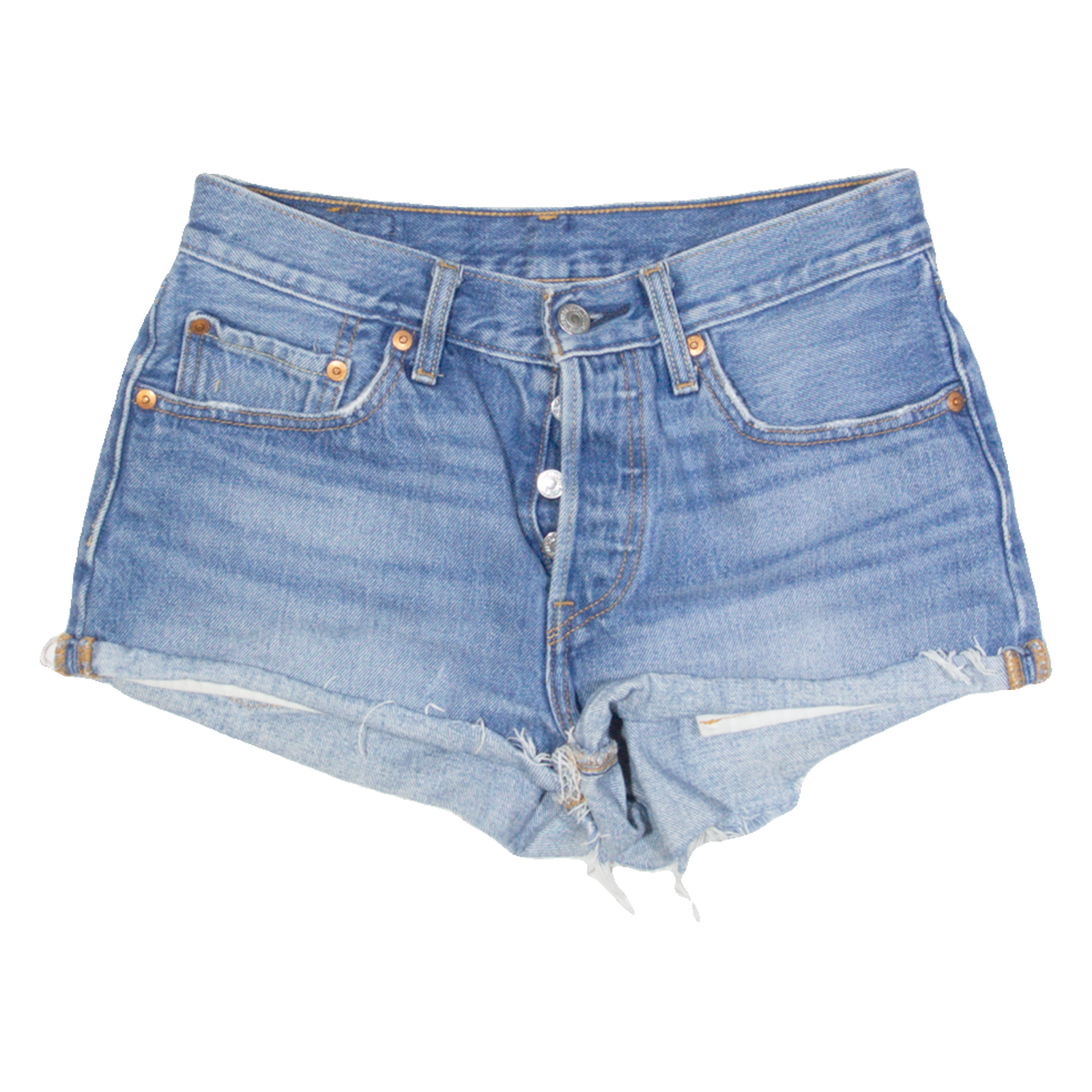 LEVI'S 501 Womens Denim Shorts Blue S W26 Refurbished - N/A refurbished available on Cerqular