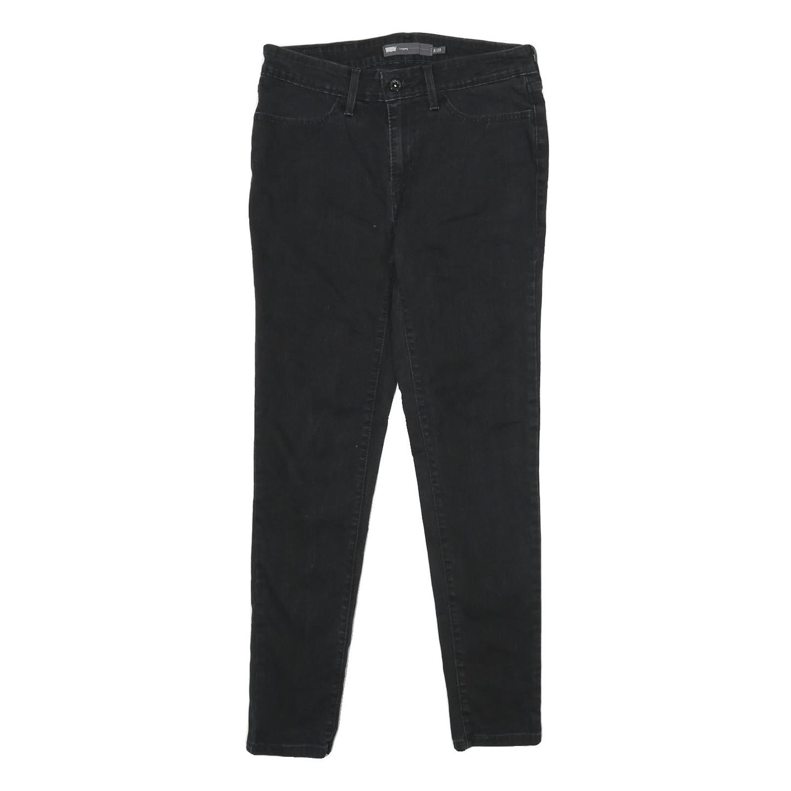 LEVI'S Womens Legging Jeans Black Slim Skinny Denim W29 L32 Stretch Zip Refurbished - N/A refurbished available on Cerqular
