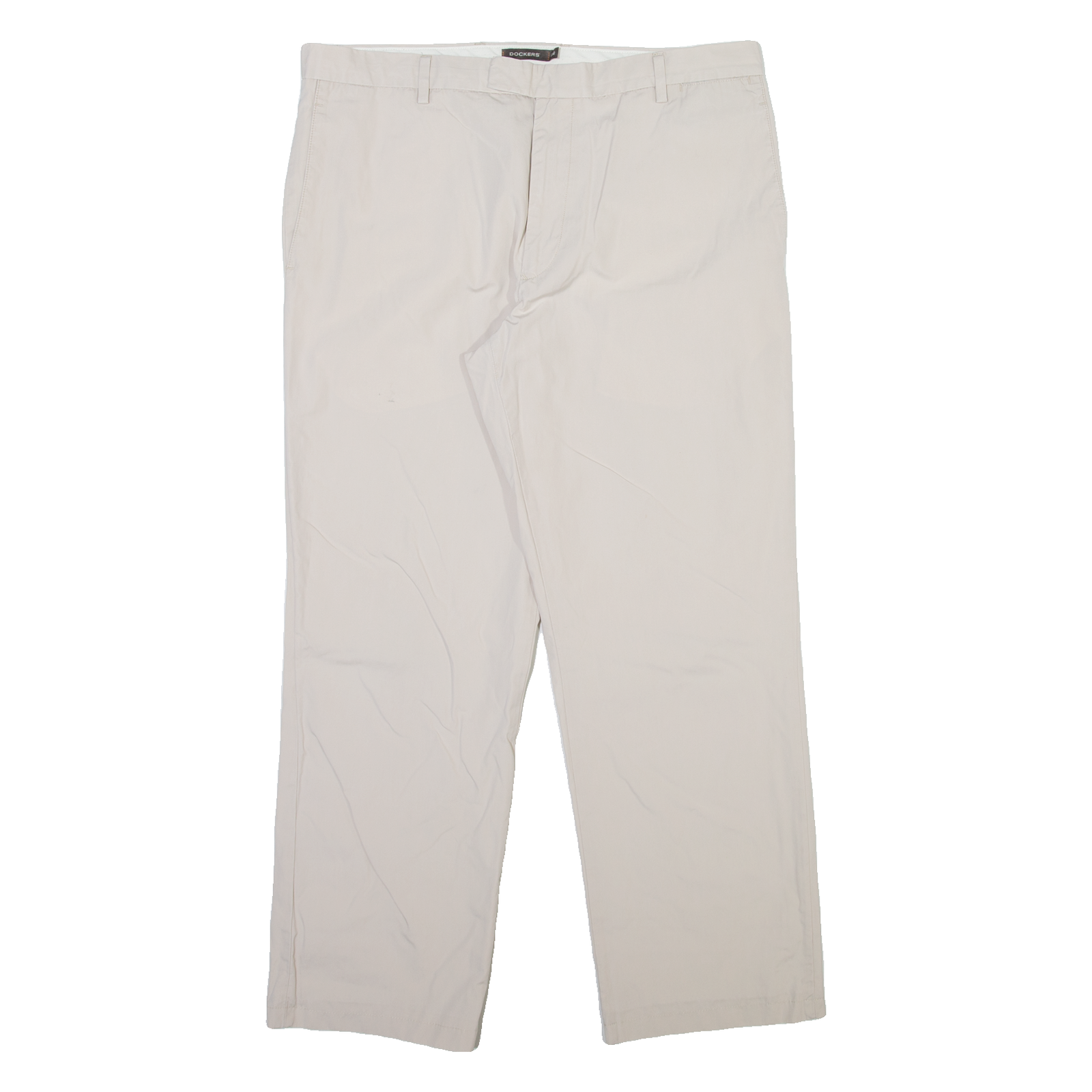 DOCKERS D2 Mens Trousers Beige Regular Straight W36 L28 Refurbished - N/A refurbished available on Cerqular