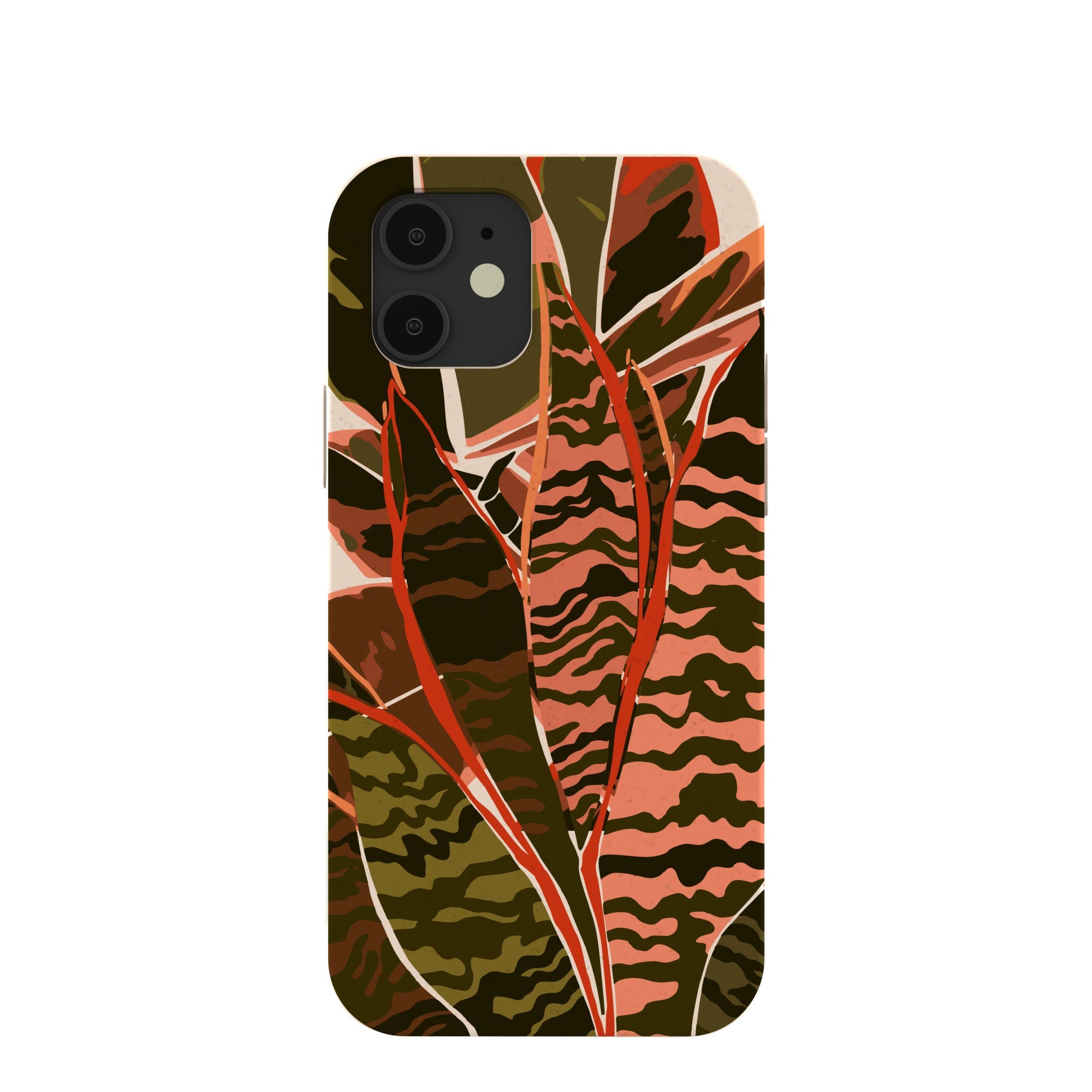 Seashell Foliage iPhone 12/ iPhone 12 Pro Case Refurbished - Pela Case refurbished available on Cerqular