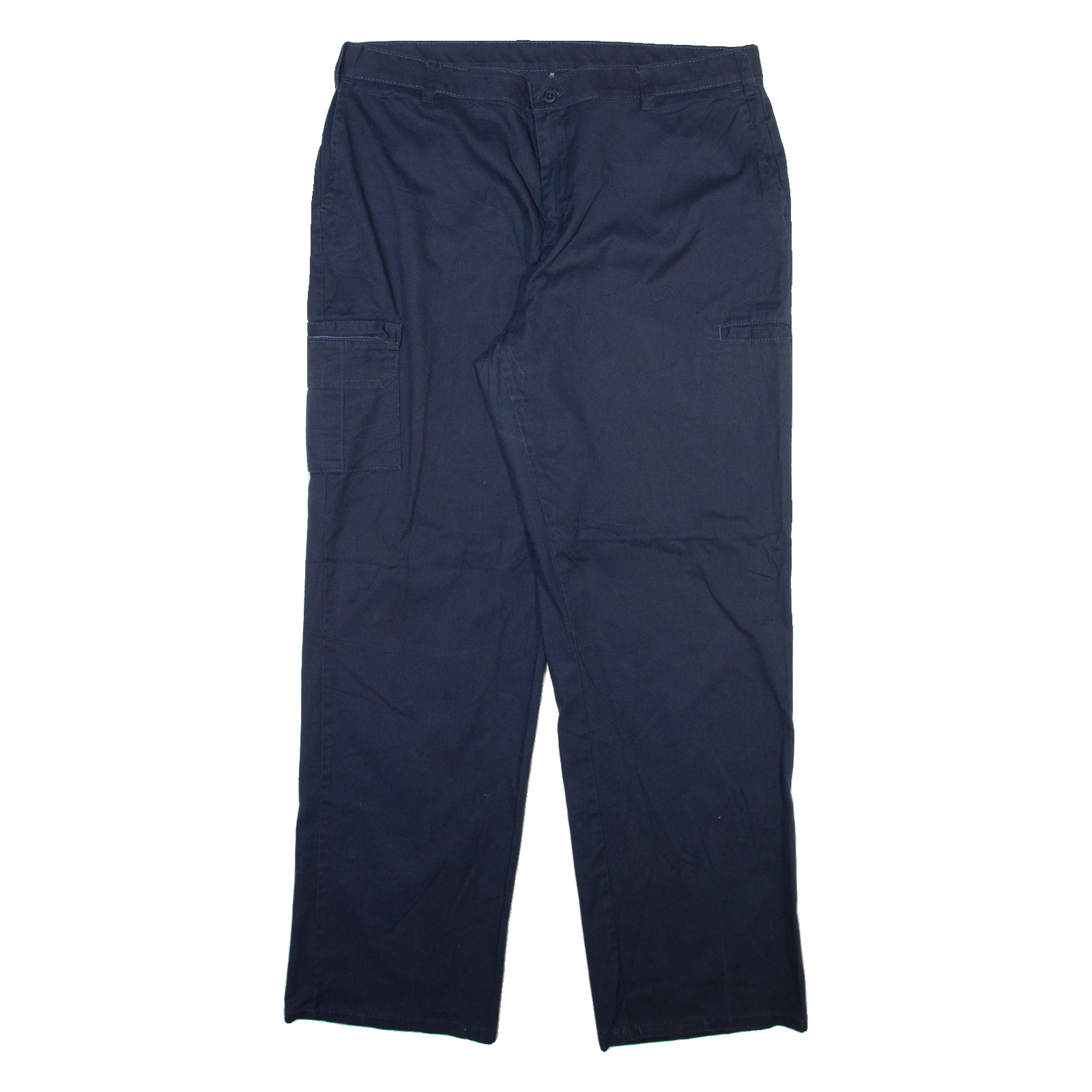 DICKIES Womens Trousers Blue Regular Straight W36 L31 Refurbished - N/A refurbished available on Cerqular
