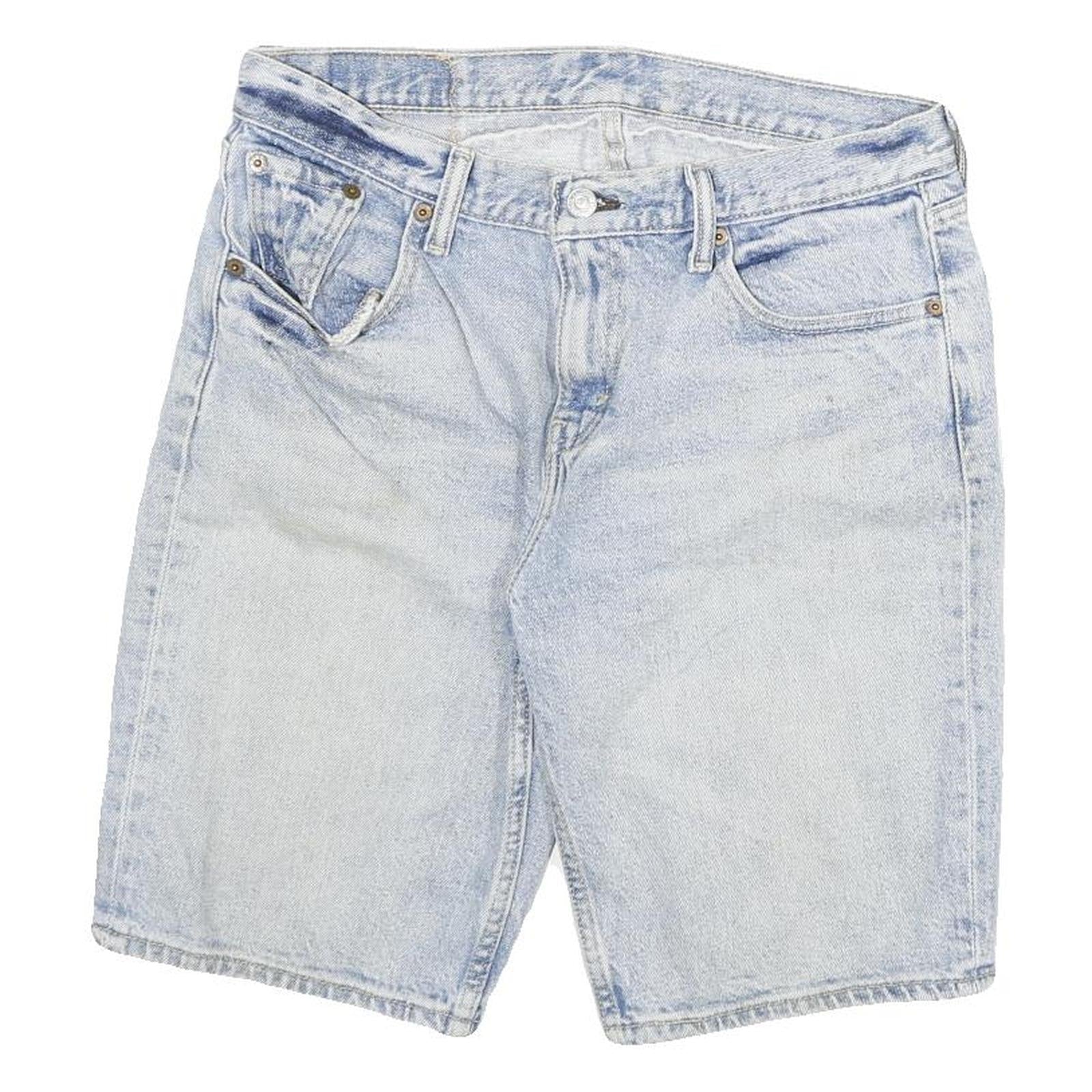 LEVI'S Mens Denim Light Blue 511 Regular Fit Shorts L W30 Cotton Blend Casual Refurbished - N/A refurbished available on Cerqular
