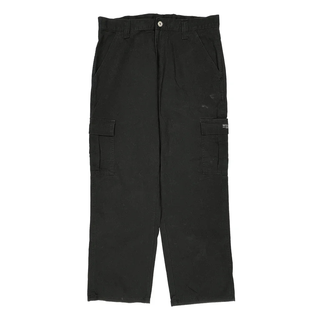 Wrangler Cargo Trousers - 34W 30L Black Cotton Refurbished - Thrifted (note: this is a term often used to describe second- refurbished available on Cerqular