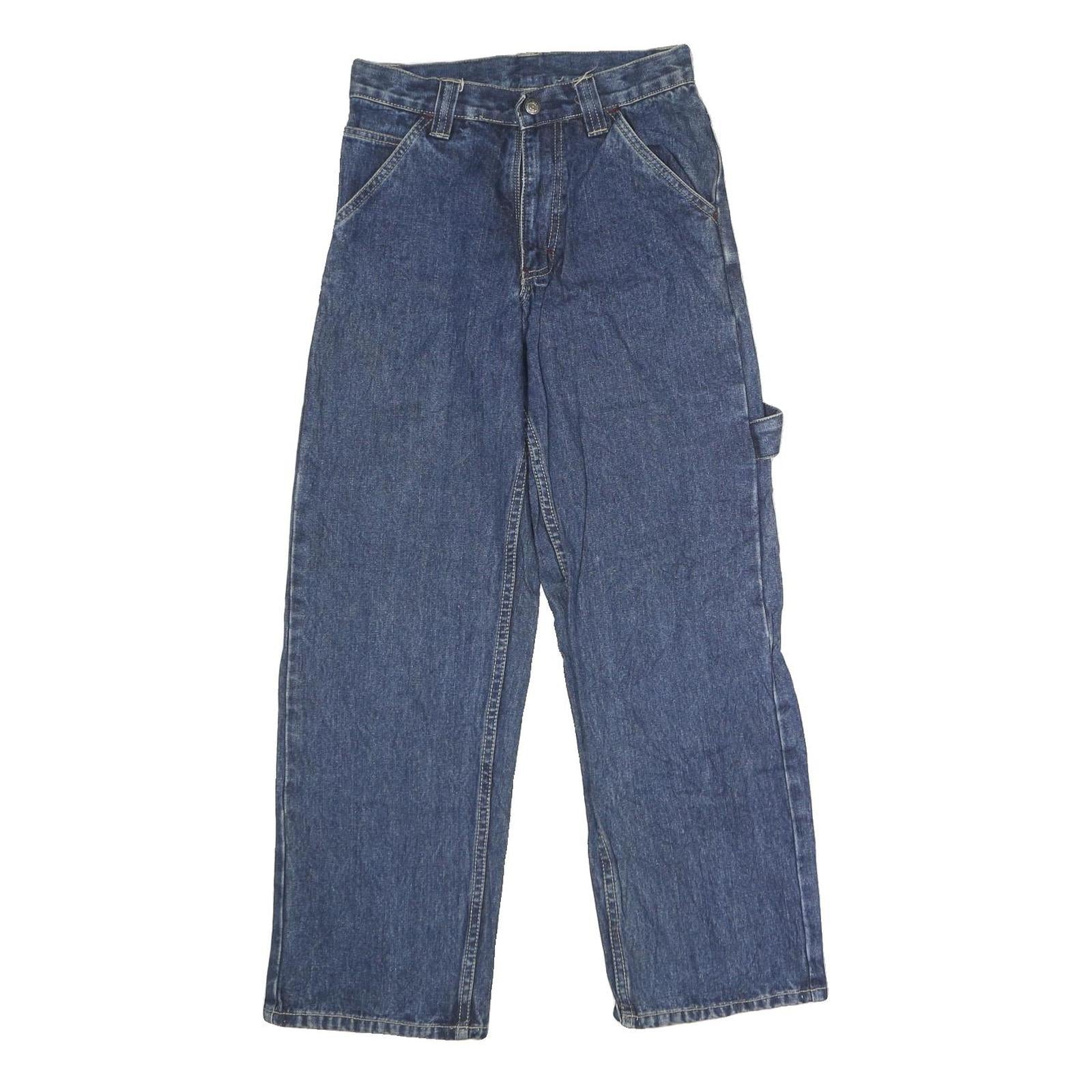 LEE Womens Blue Regular Straight Denim W26 L26 Workwear Carpenter Zip Jeans Refurbished - N/A refurbished available on Cerqular