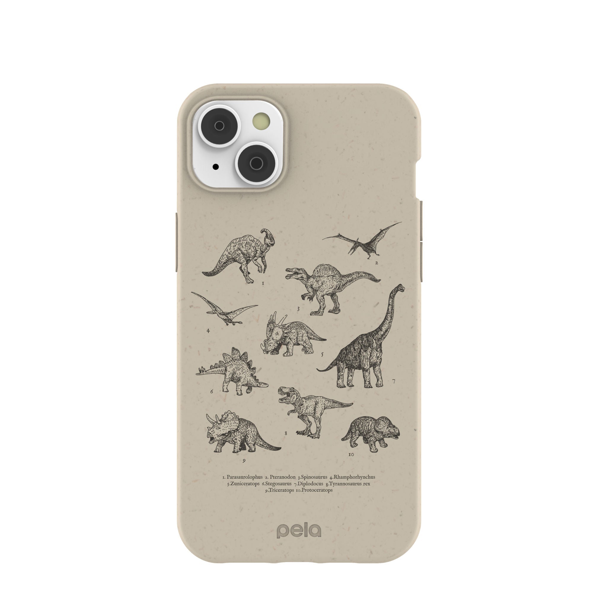 London Fog Dinosaurology iPhone 14 Plus Case Refurbished - Pela Case refurbished available on Cerqular