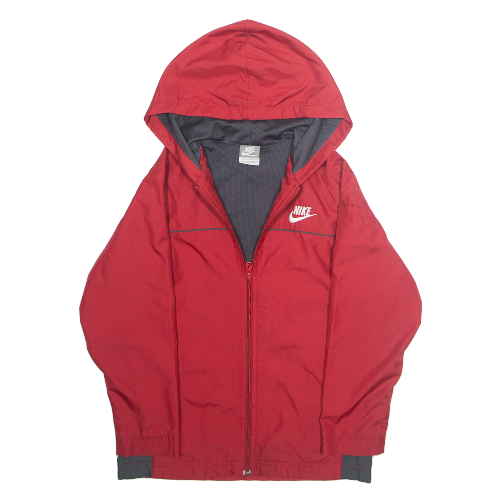 NIKE Womens Rain Jacket Red Hooded S Refurbished - N/A refurbished available on Cerqular