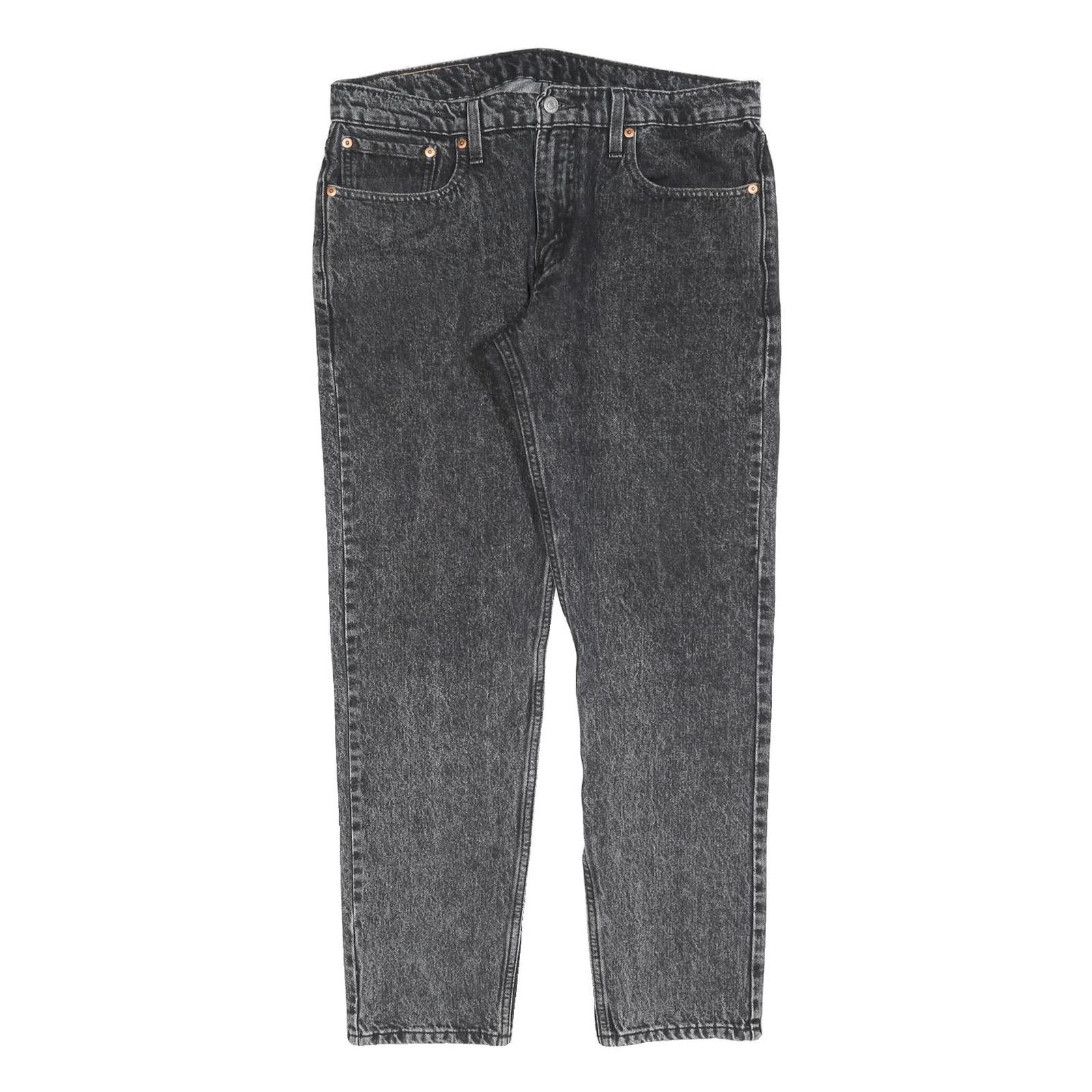 LEVI'S Mens Black Slim Skinny Denim Light W32 L30 Zip Cotton Blend Jeans Refurbished - N/A refurbished available on Cerqular