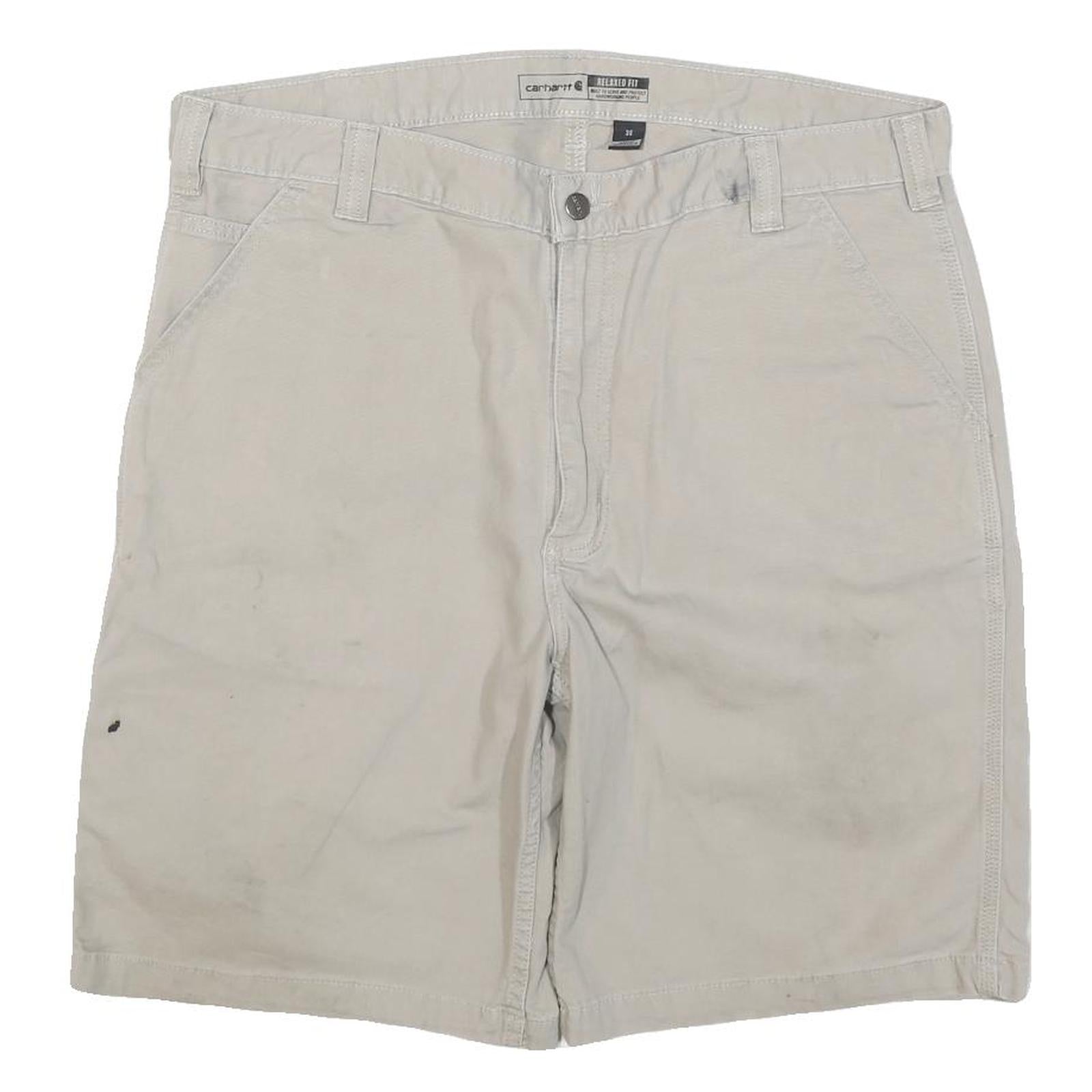 CARHARTT Mens Shorts Beige Casual Plain 3XL W38 Relaxed Fit Pocketed Refurbished - N/A refurbished available on Cerqular