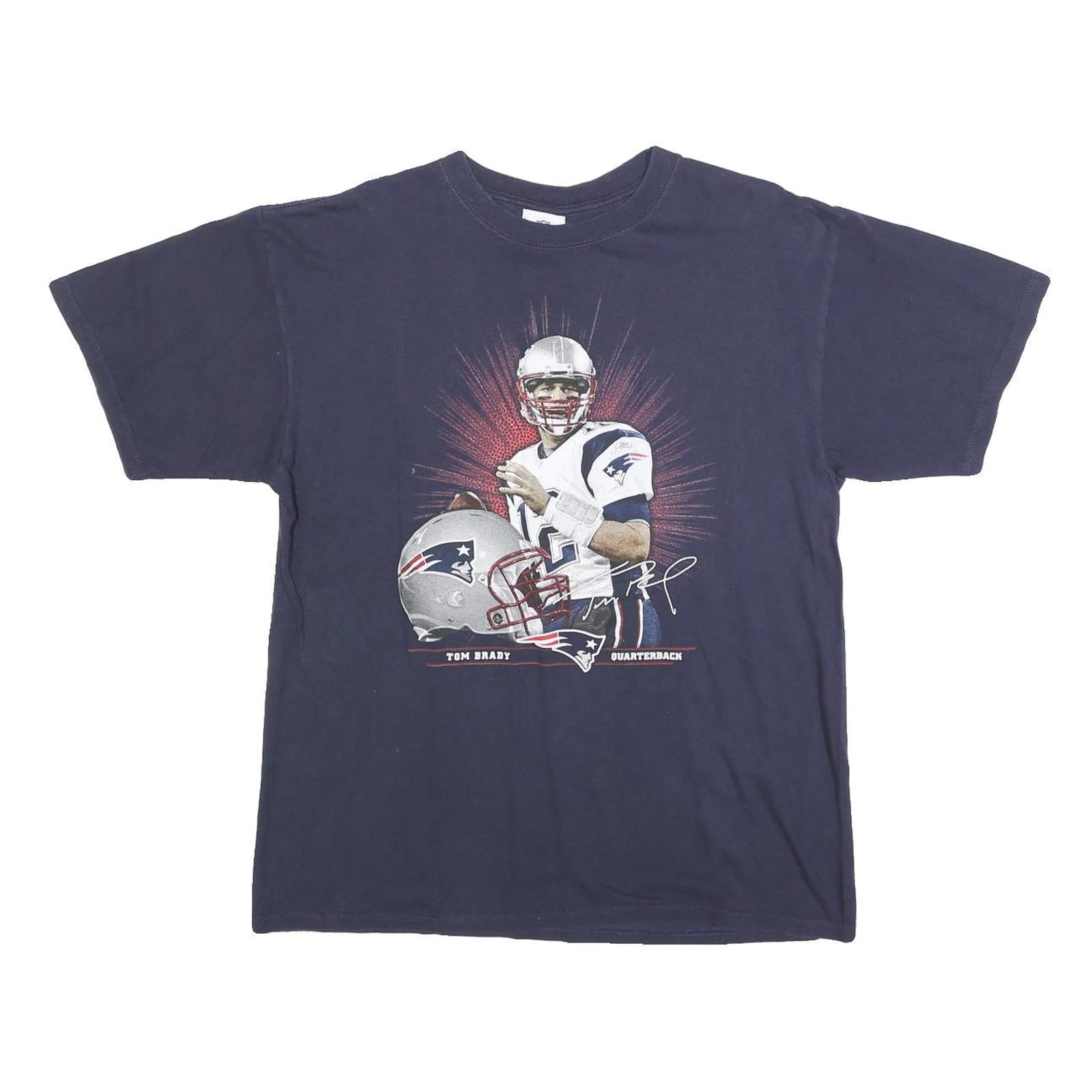 Buy NFL Mens Navy Blue Tom Brady Graphic T-Shirt L Short Sleeve Crew Neck Refurbished - $22.09 NFL Mens Navy Blue Tom Brady Graphic T-Shirt L Short Sleeve Crew Neck Refurbished - N/A refurbished available on Cerqular