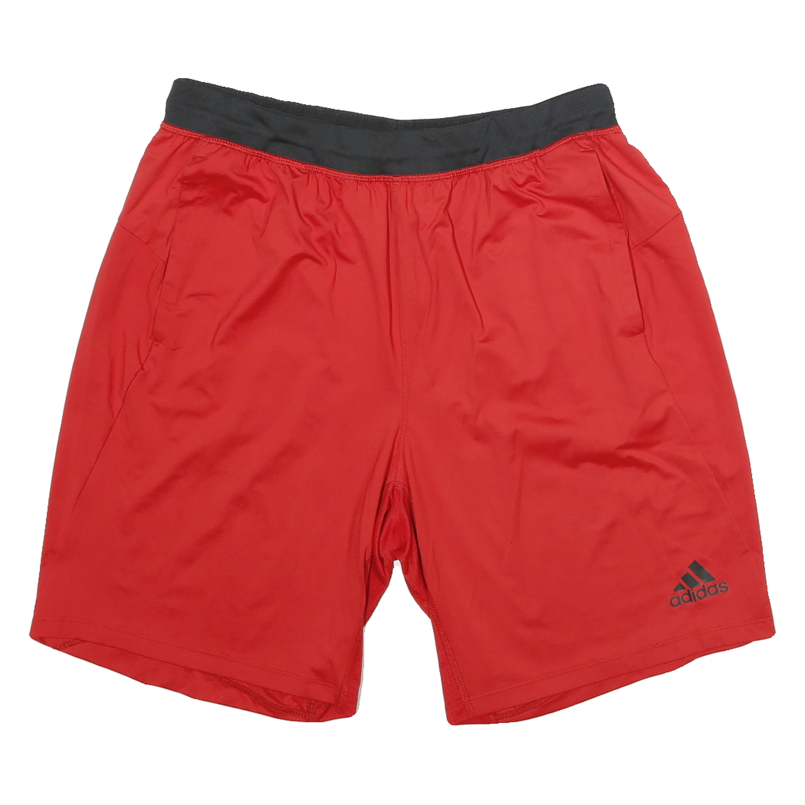 ADIDAS Mens Red Casual Shorts L W30 Polyester Blend Comfortable Fit Refurbished - N/A refurbished available on Cerqular