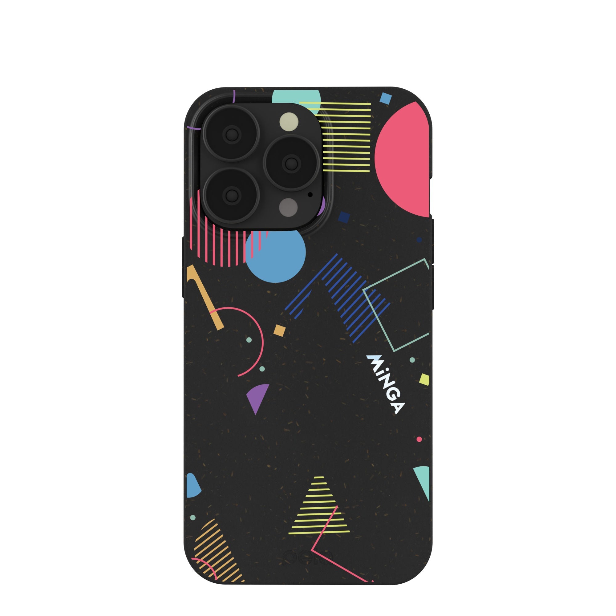 Black Minga Party iPhone 13 Pro Case Refurbished - Pela Case refurbished available on Cerqular
