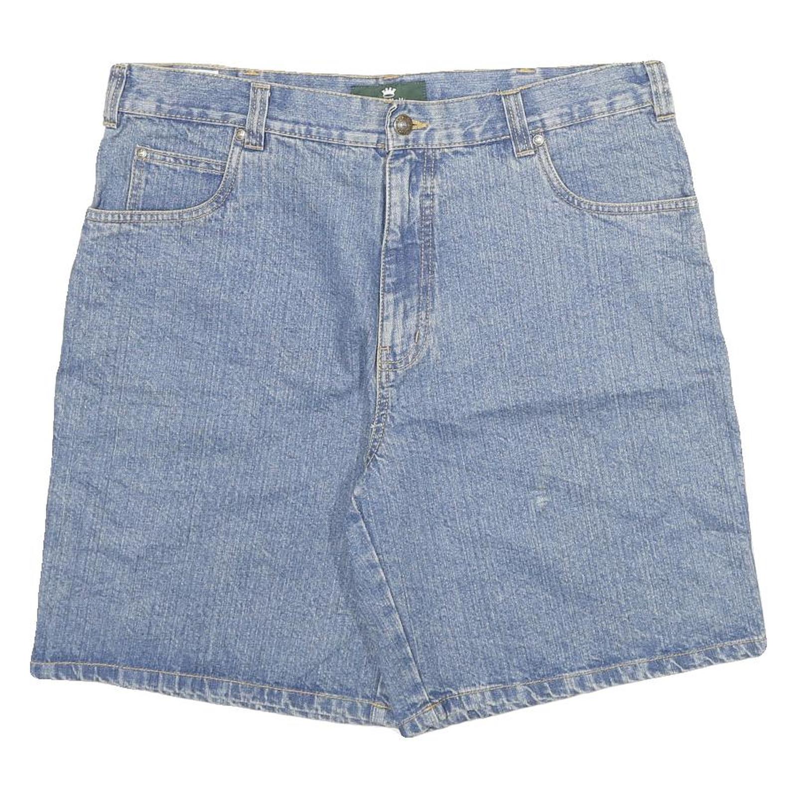 KINGFIELD Mens Denim Blue Casual Shorts XL W34 Cotton Blend Relaxed Fit Refurbished - N/A refurbished available on Cerqular