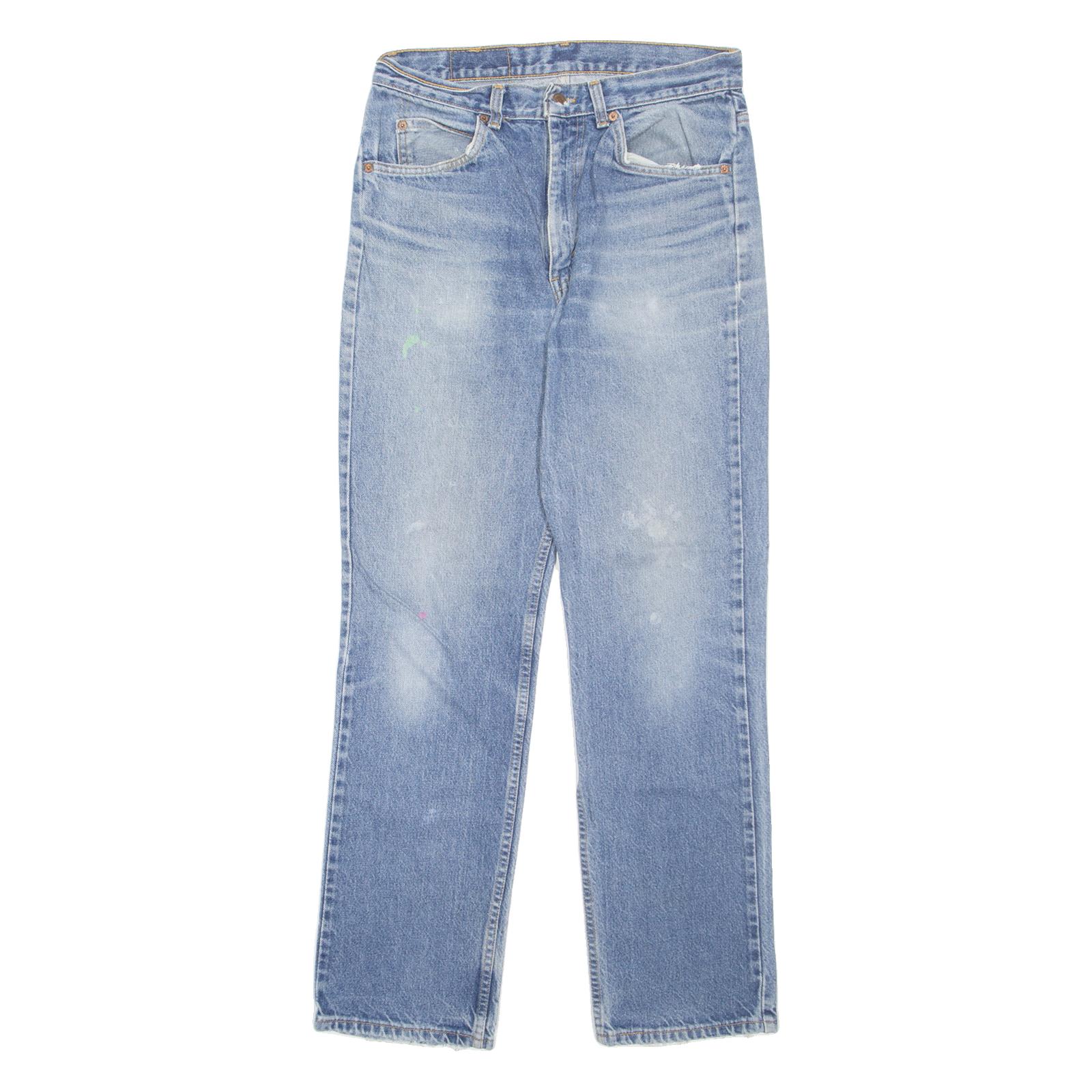 LEVI'S Womens Jeans Blue Regular Straight W30 L31 Refurbished - N/A refurbished available on Cerqular