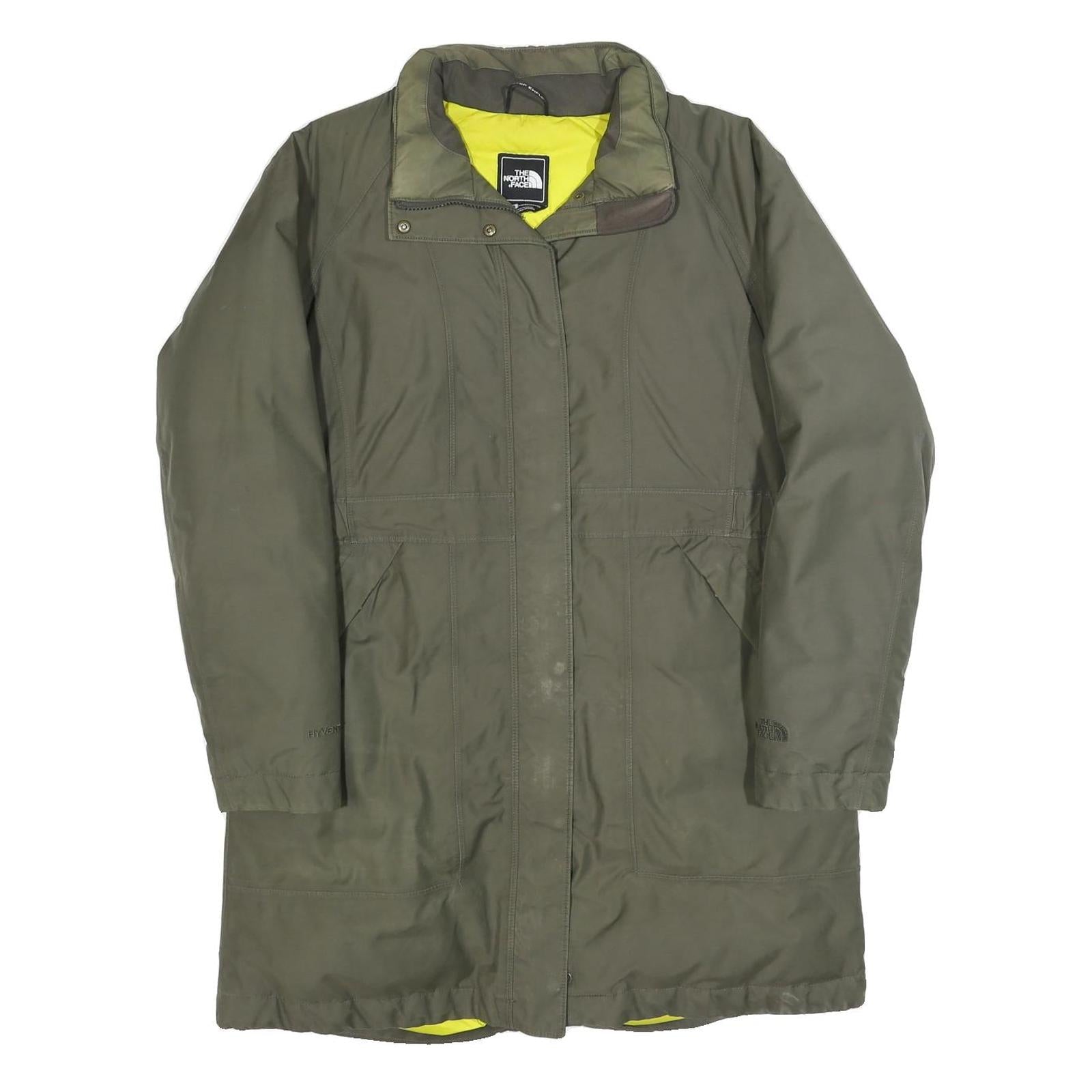 THE NORTH FACE Womens Green Coat L Polyester Blend Plain Zip Outdoor Jacket Refurbished - N/A refurbished available on Cerqular