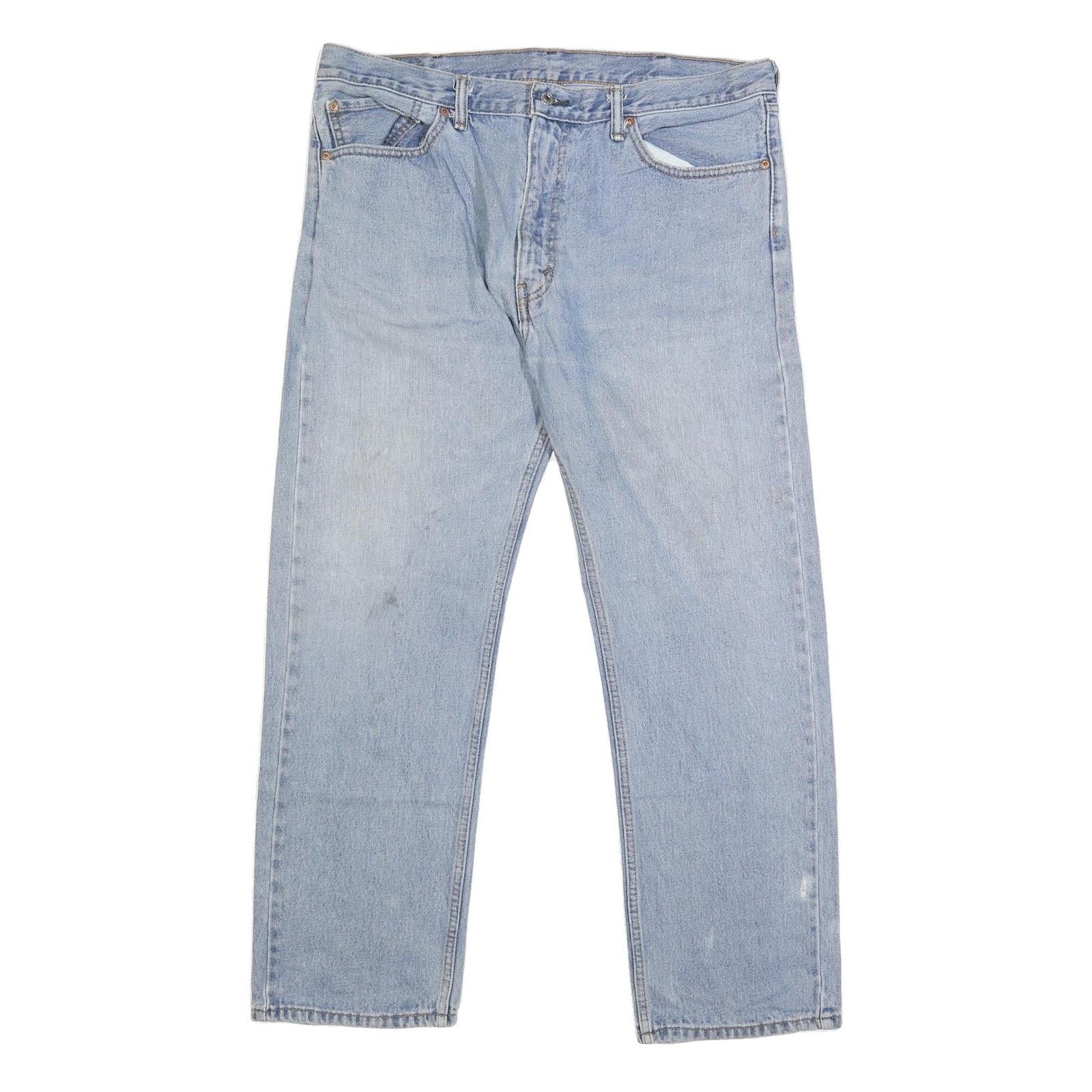 LEVI'S 505 Mens Light Blue Regular Straight Denim Medium Wash W38 L30 Classic Refurbished - N/A refurbished available on Cerqular