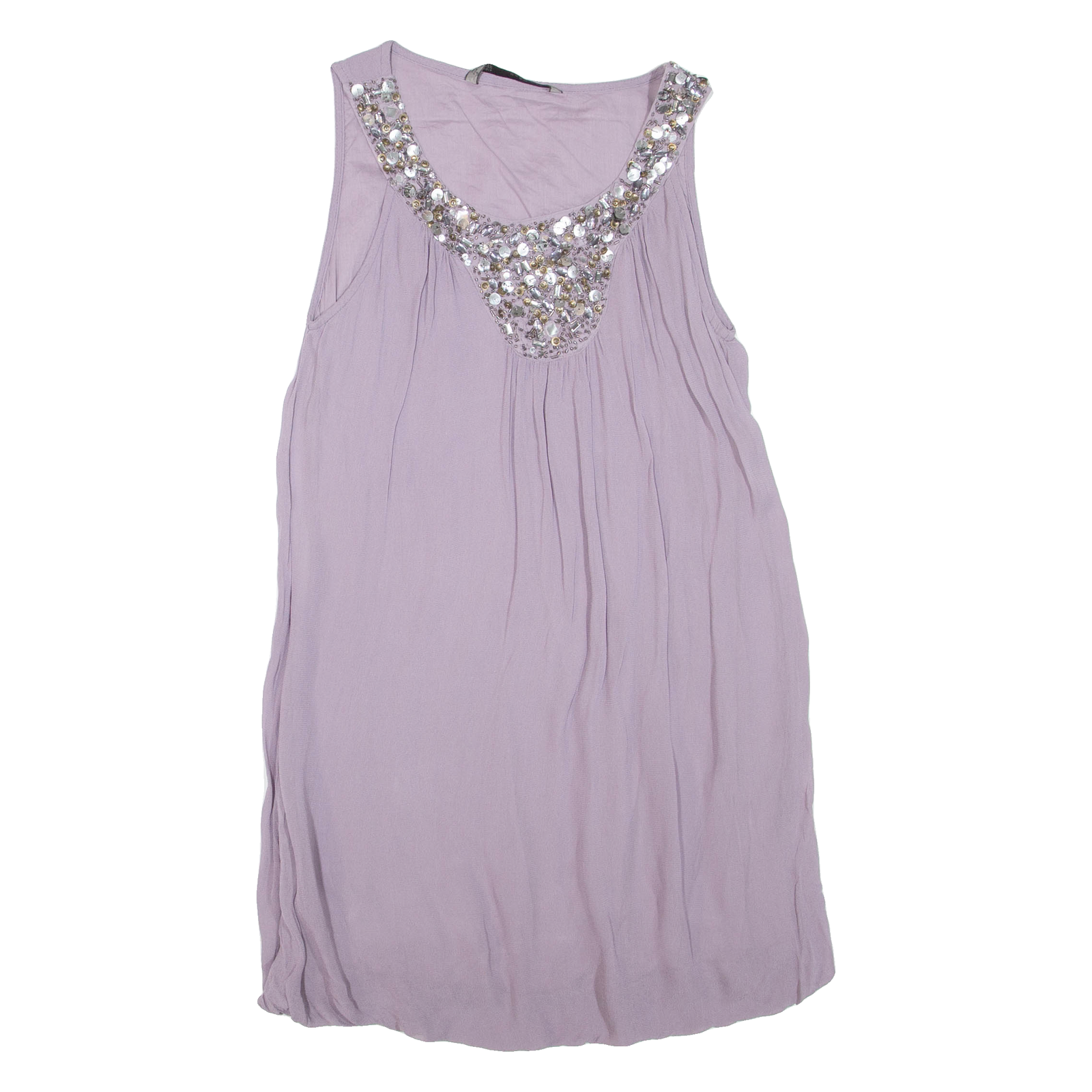 ZARA Womens Top Purple Sleeveless S Refurbished - N/A refurbished available on Cerqular