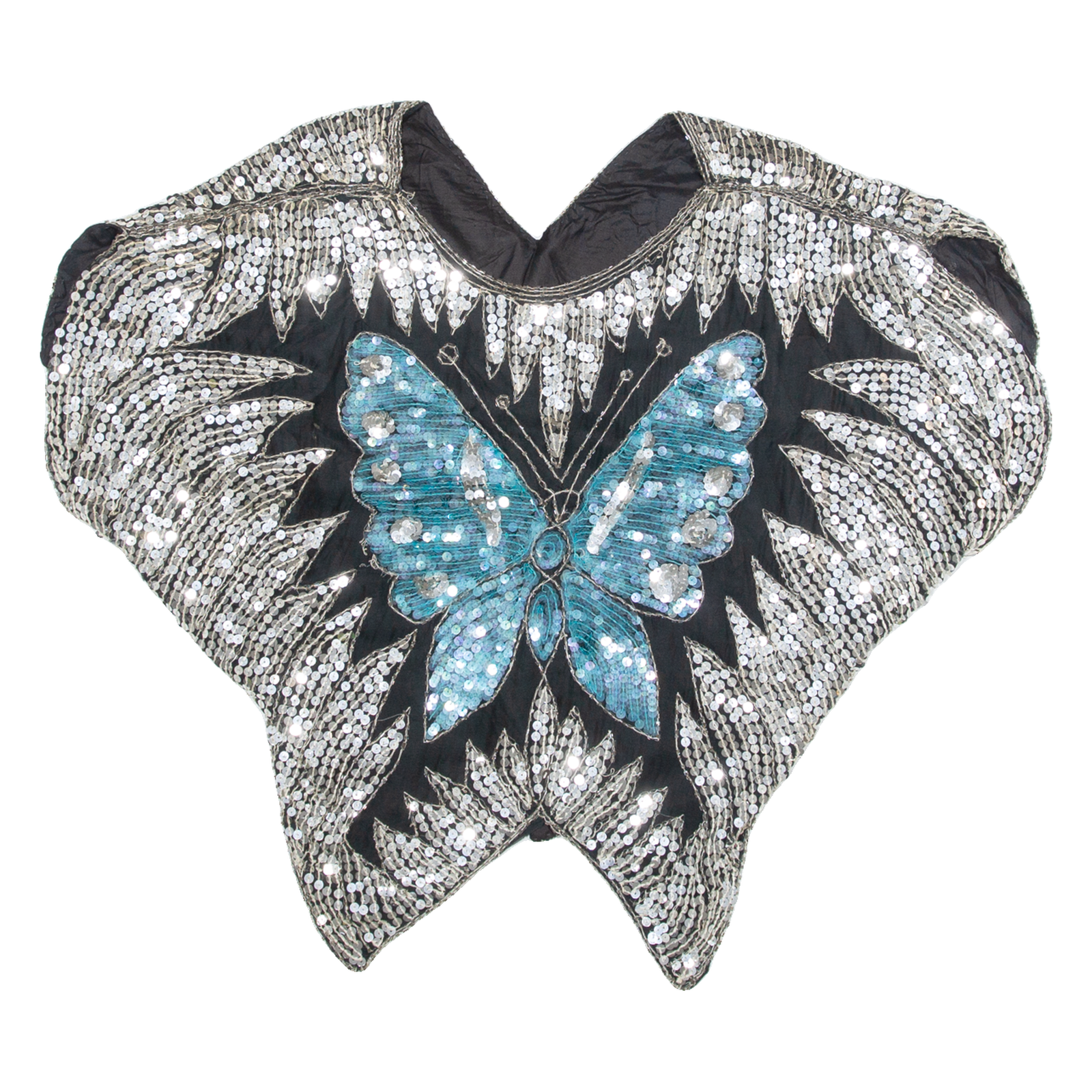Buy Butterfly Shaped Womens Printed Blouse Blue Silk Crazy Pattern S Refurbished - $16.89 Butterfly Shaped Womens Printed Blouse Blue Silk Crazy Pattern S Refurbished - N/A refurbished available on Cerqular