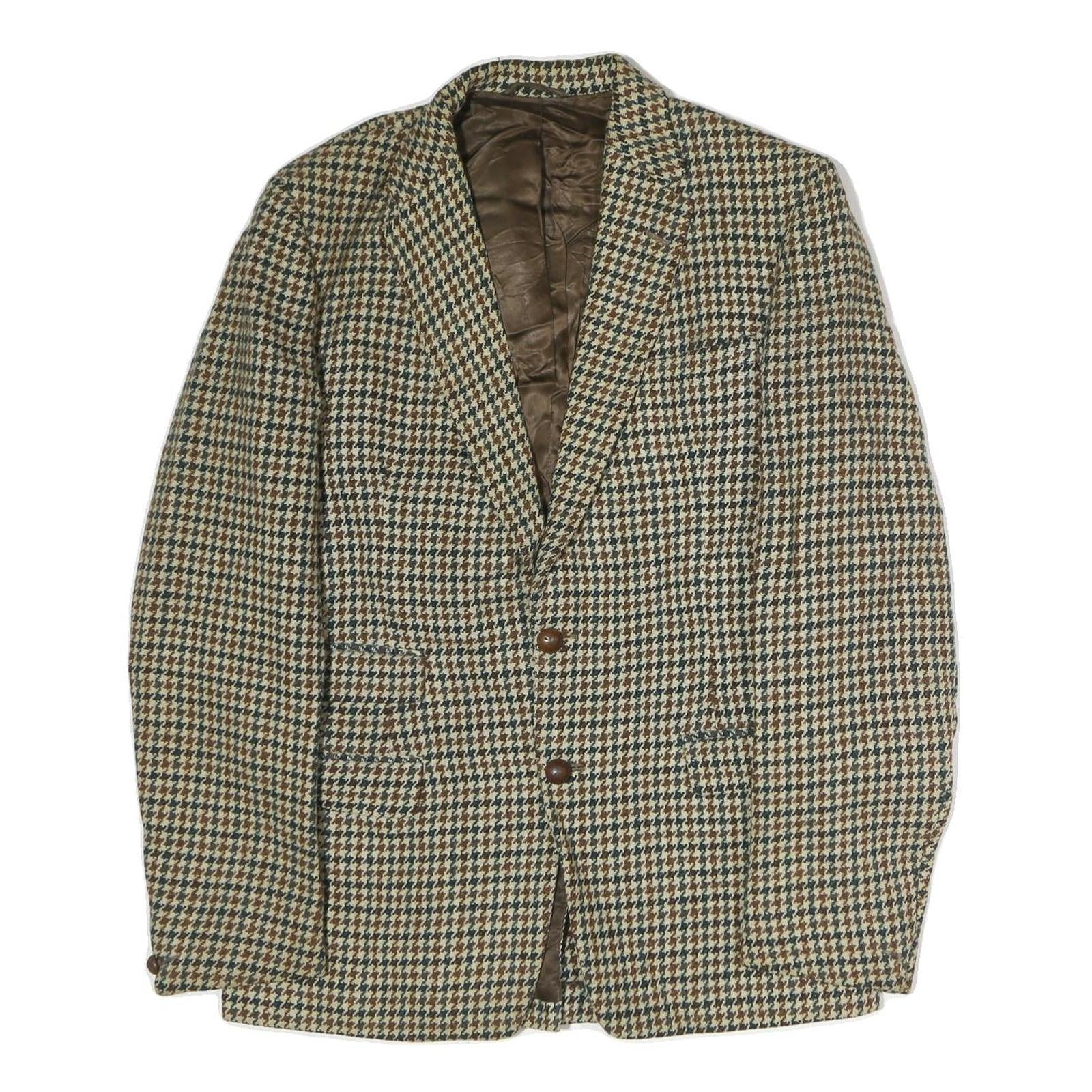 Buy Mens Beige & Brown Houndstooth Classic Jacket L Cotton Button Closure Refurbished - $48.09 Mens Beige & Brown Houndstooth Classic Jacket L Cotton Button Closure Refurbished - N/A refurbished available on Cerqular
