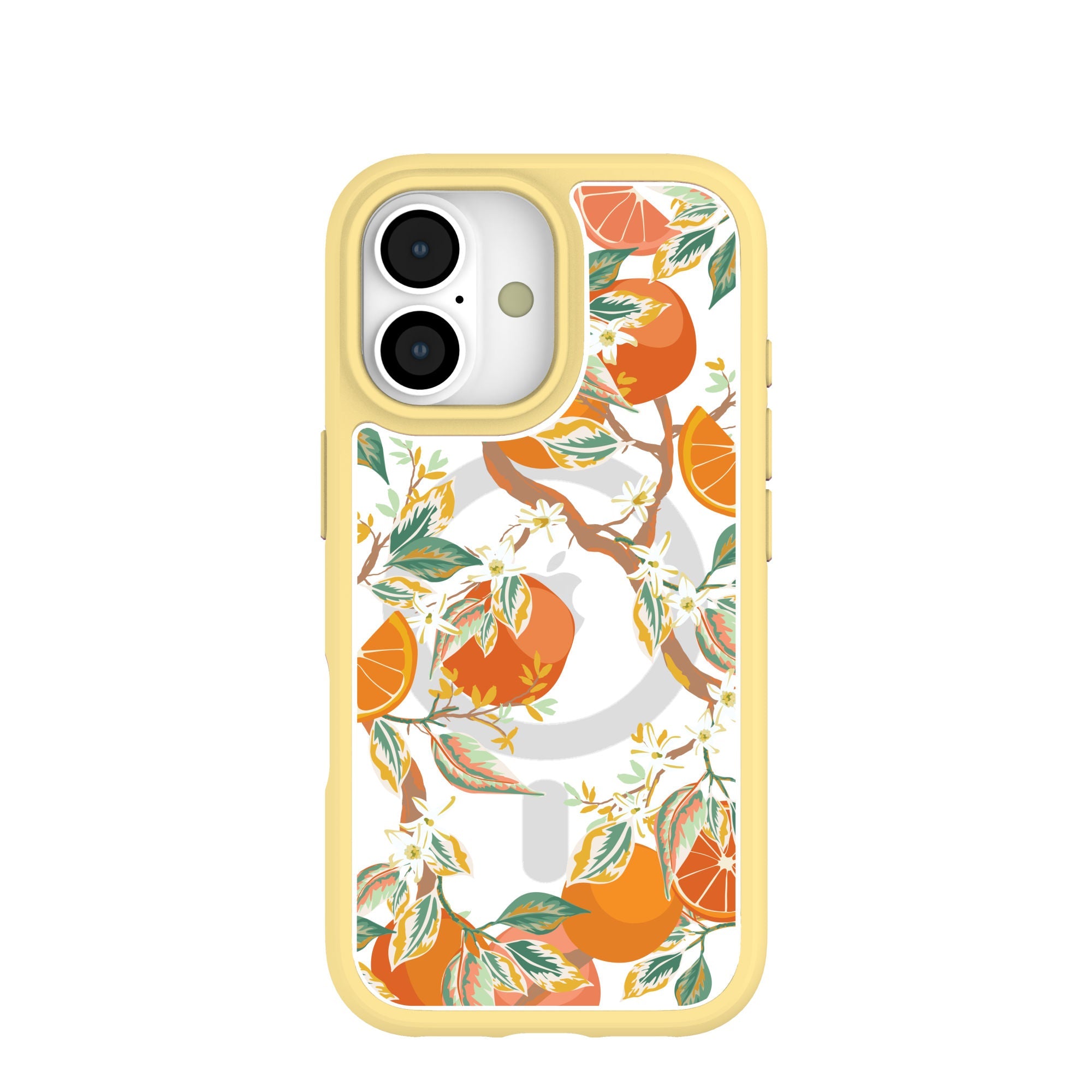 Clear Citrus Blooms iPhone 17 Case With Sunbeam Ridge (MagSafe included) Refurbished - Pela Case refurbished available on Cerqular