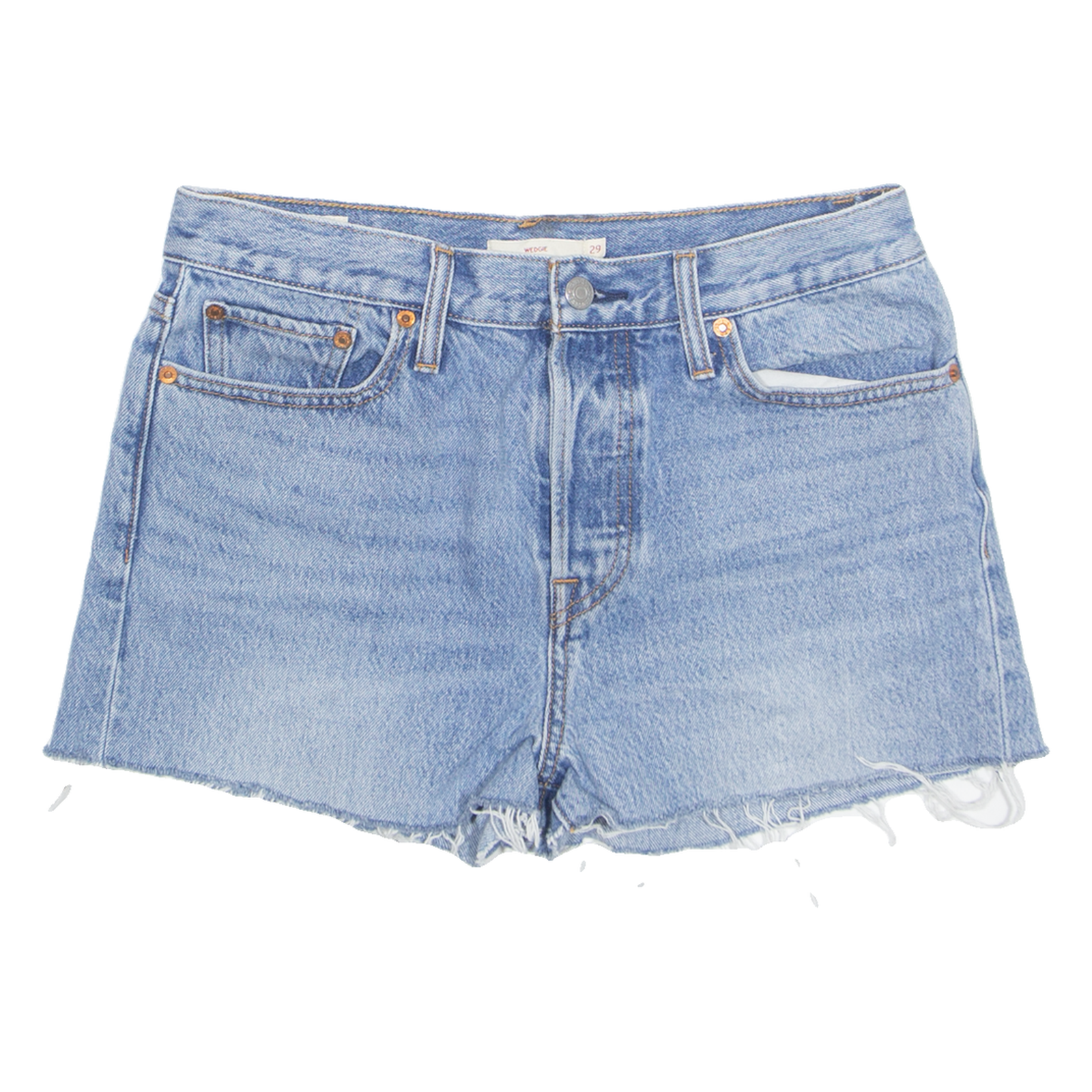 LEVI'S Cut Off Premium E Wedgie Womens Denim Shorts Blue M W30 Refurbished - N/A refurbished available on Cerqular