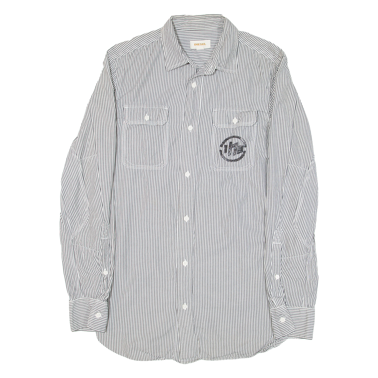 Buy DIESEL Mens Shirt Grey Striped Long Sleeve M Refurbished - $28.59 DIESEL Mens Shirt Grey Striped Long Sleeve M Refurbished - N/A refurbished available on Cerqular