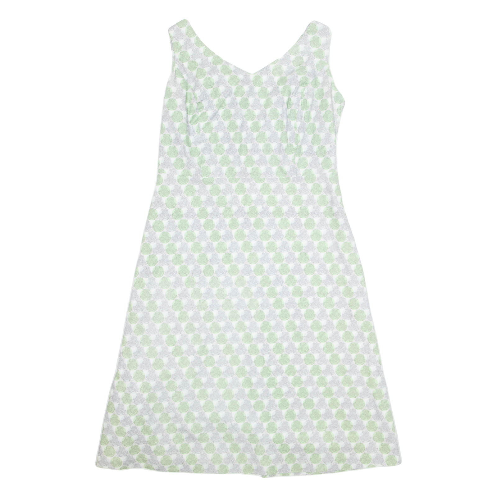 BODEN Womens A-Line Dress Green Spotted Sleeveless Midi UK 16 Refurbished - N/A refurbished available on Cerqular