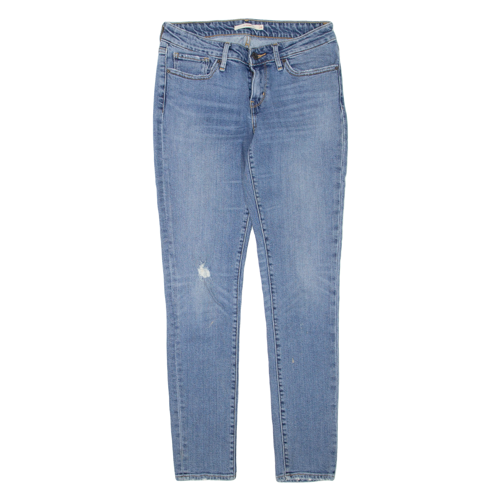 LEVI'S 711 Womens Jeans Blue Regular Skinny W28 L31 Refurbished - N/A refurbished available on Cerqular