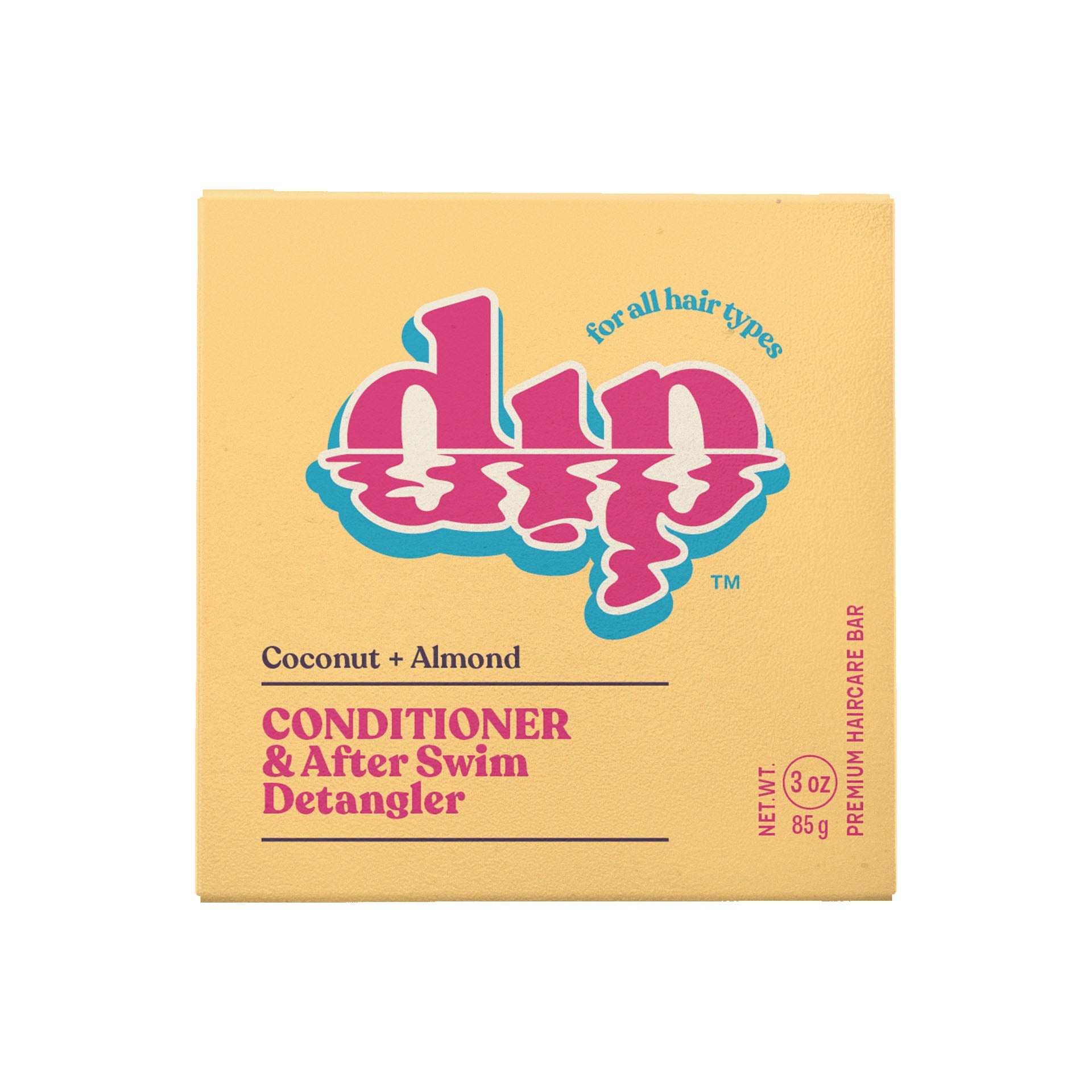 Conditioner Bar & After Swim Detangler - Coconut & Almond | Size: 3 oz Refurbished - Dip Sustainable Hair Care refurbished available on Cerqular