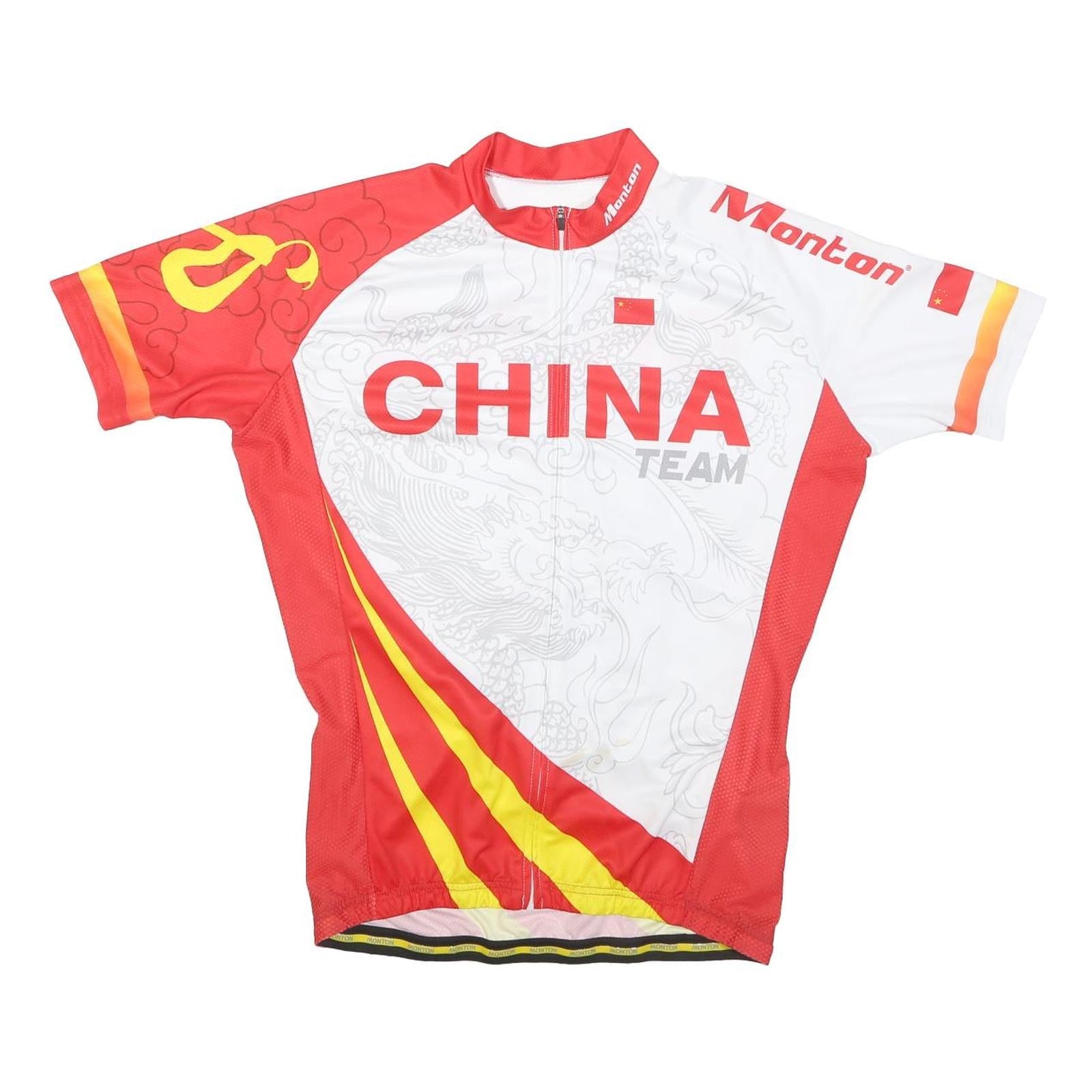 Buy MONTON Mens Red & White China Team Cycling Jersey 2XL Short Sleeve Zip Neckline Refurbished - $23.39 MONTON Mens Red & White China Team Cycling Jersey 2XL Short Sleeve Zip Neckline Refurbished - N/A refurbished available on Cerqular