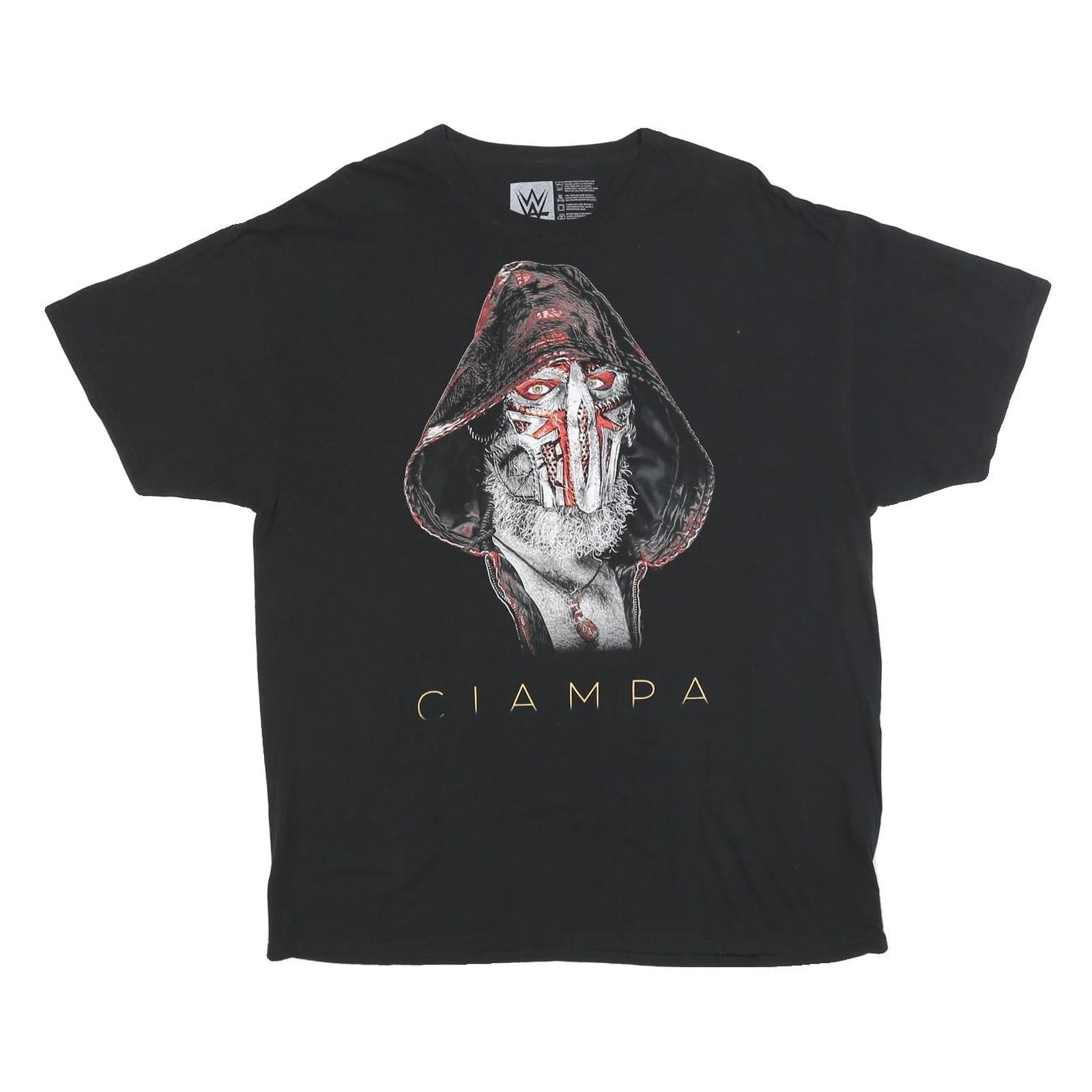 WWE Mens Black Ciampa Graphic T-Shirt XL Short Sleeve Crew Neck Wrestling Fan Refurbished - N/A refurbished available on Cerqular