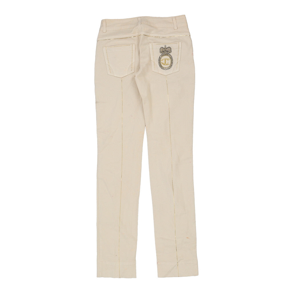 Buy Just Cavalli Trousers - 29W UK 8 Beige Cotton Refurbished - $42.20 Just Cavalli Trousers - 29W UK 8 Beige Cotton Refurbished - Thrifted (note: this is a term often used to describe second- refurbished available on Cerqular
