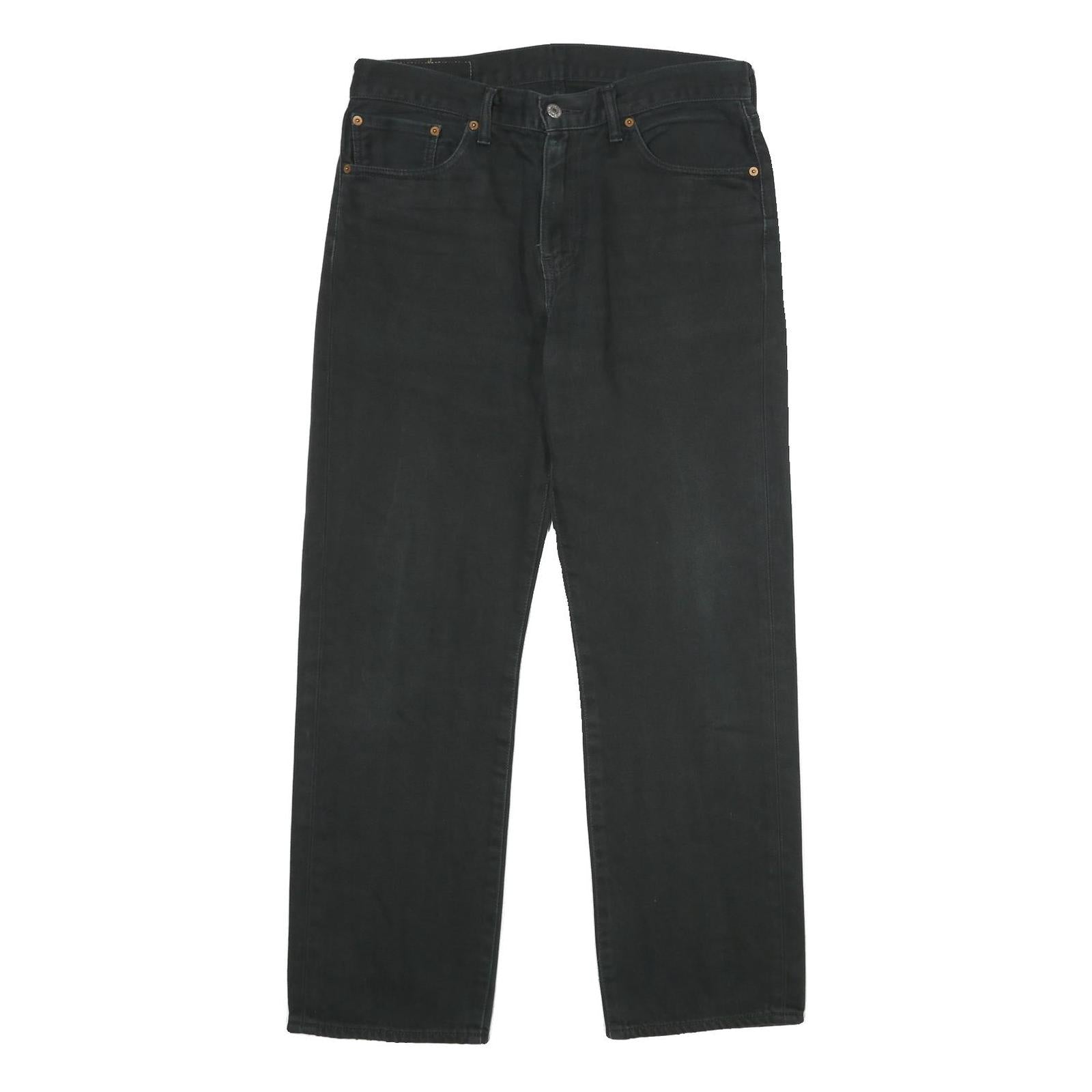 LEVI'S 751 Mens Black Regular Straight Denim Medium Wash Jeans W33 L30 Classic Refurbished - N/A refurbished available on Cerqular