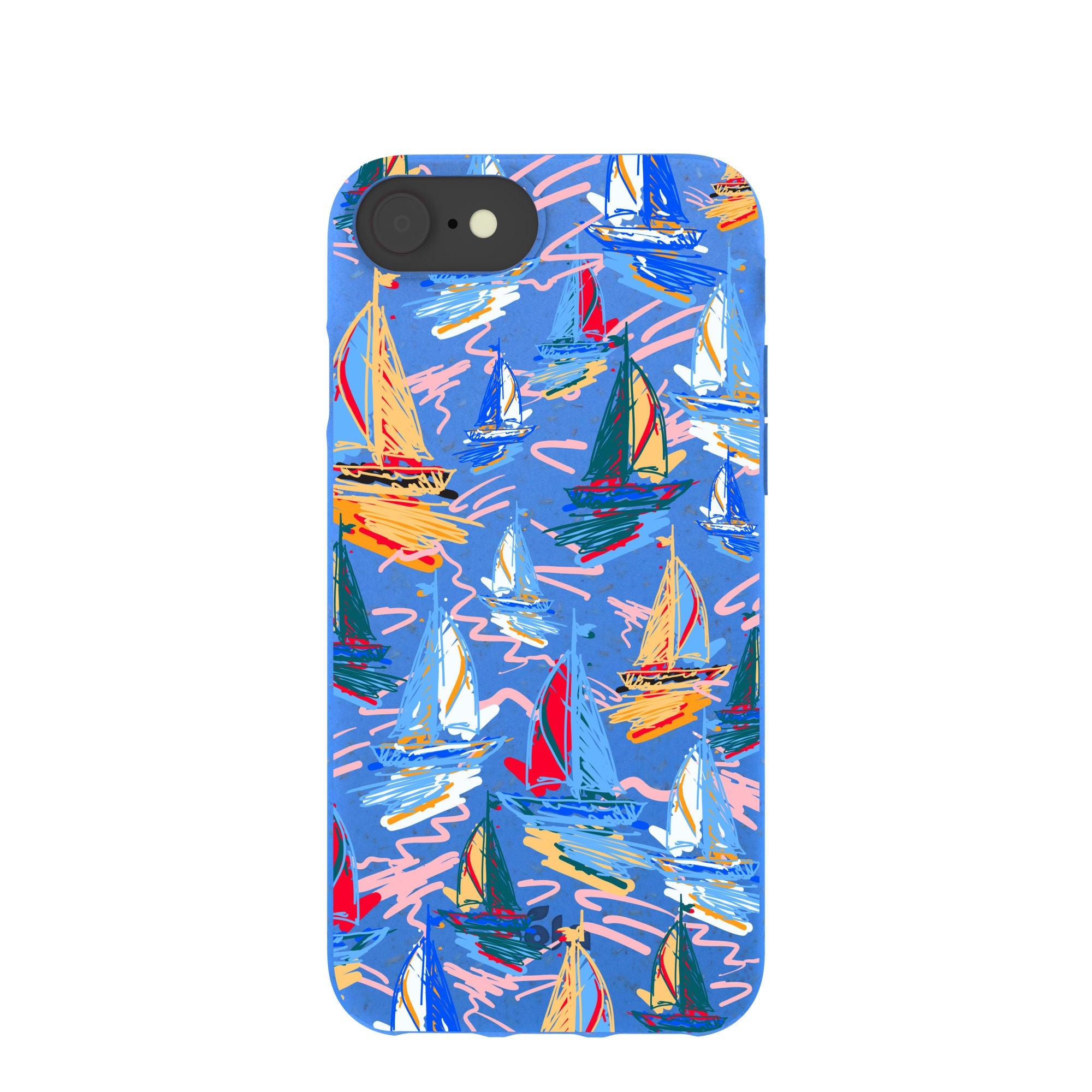 Electric Blue Dockside Dreams iPhone 6/6s/7/8/SE Case Refurbished - Pela Case refurbished available on Cerqular