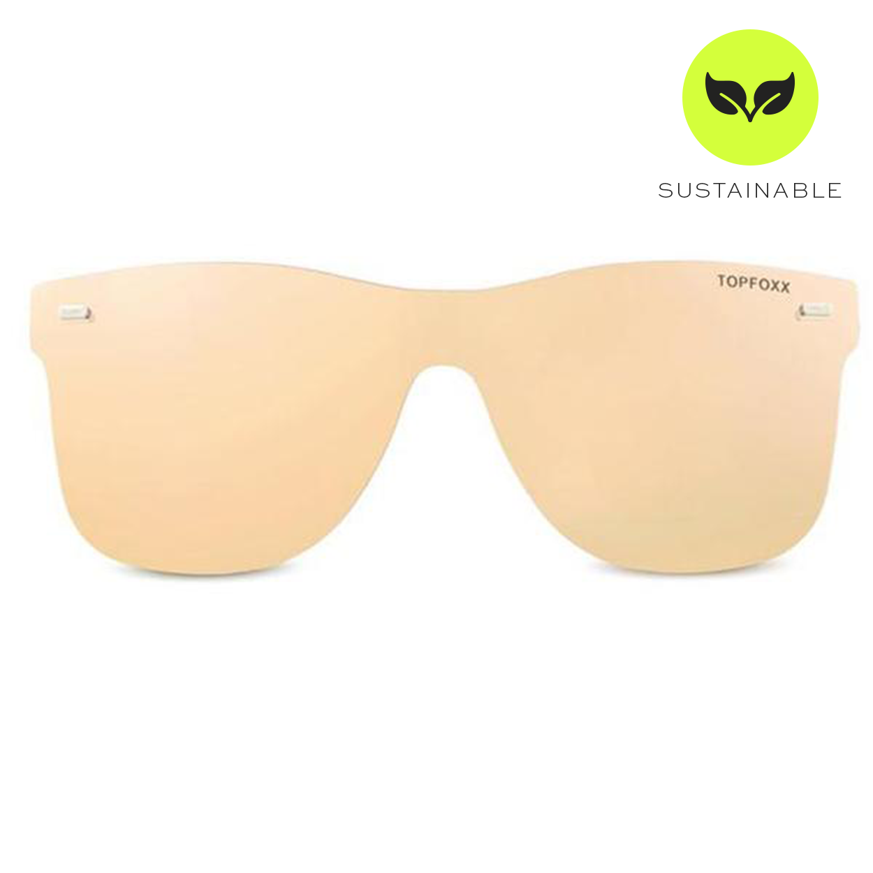 Sustainable Future Wife - Gold Square Wayfarer Sunglasses | Color: Gold | Size: OS Refurbished - N/A refurbished available on Cerqular