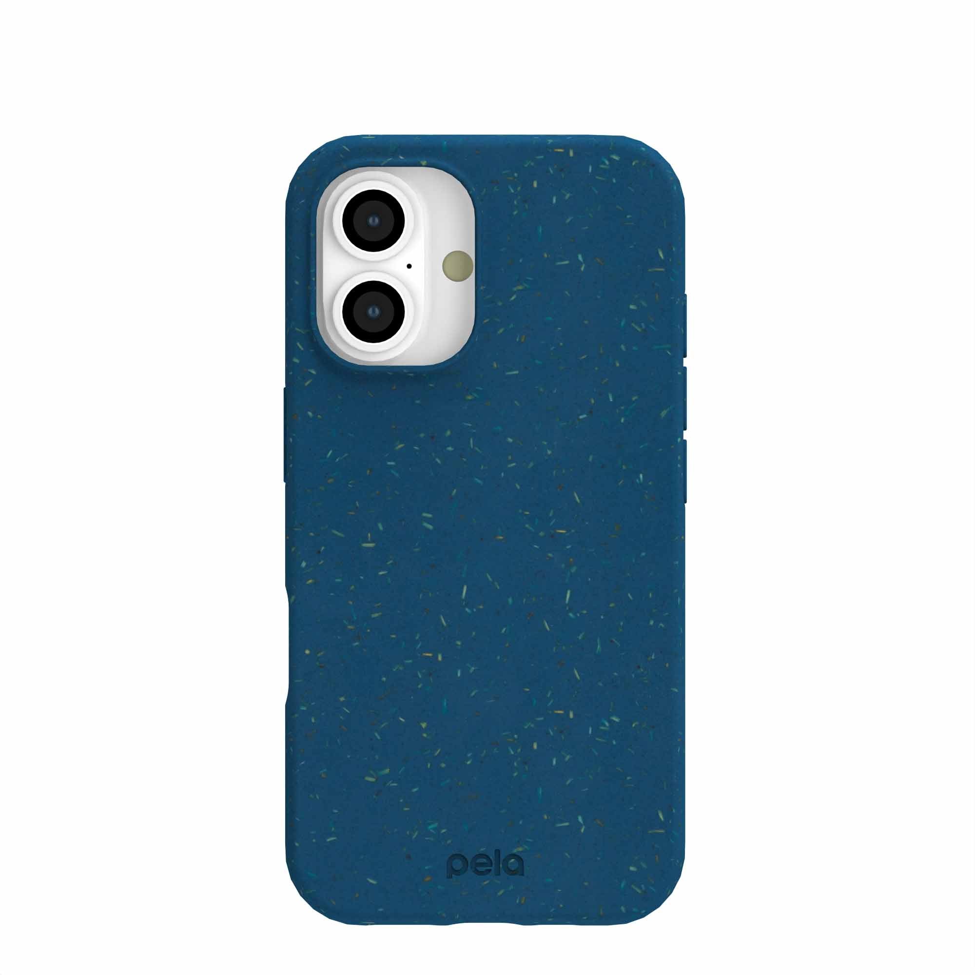 Stormy Blue iPhone 16 Case Refurbished - Pela Case refurbished available on Cerqular