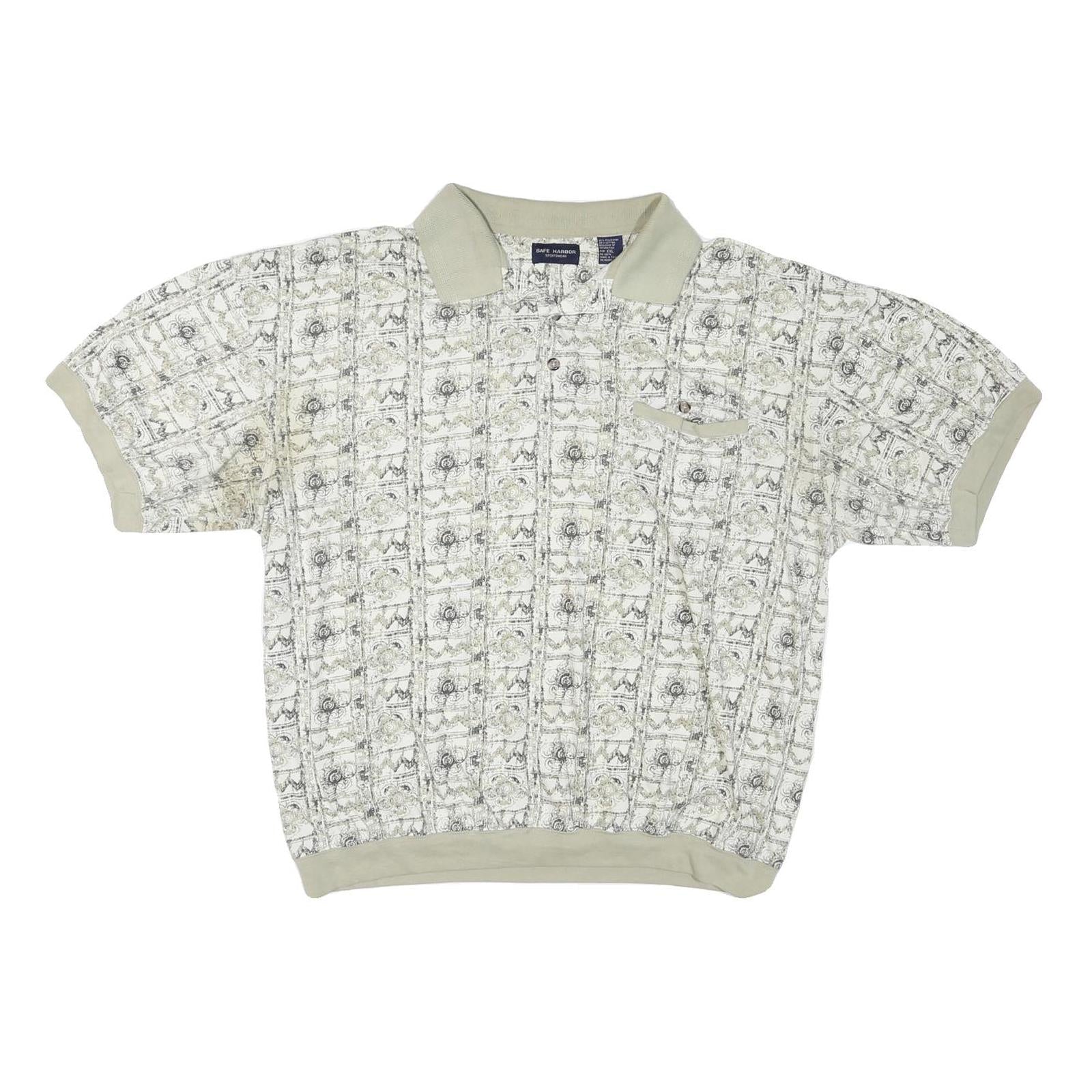 Buy SAFE HARBOR Mens Beige & Cream Short Sleeve Printed Polo Shirt 2XL Casual Refurbished - $12.99 SAFE HARBOR Mens Beige & Cream Short Sleeve Printed Polo Shirt 2XL Casual Refurbished - N/A refurbished available on Cerqular
