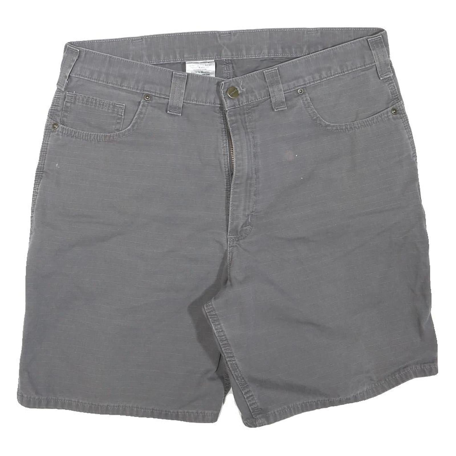CARHARTT Mens Grey Workwear Casual Shorts XL W36 Durable Polyester Blend Refurbished - N/A refurbished available on Cerqular