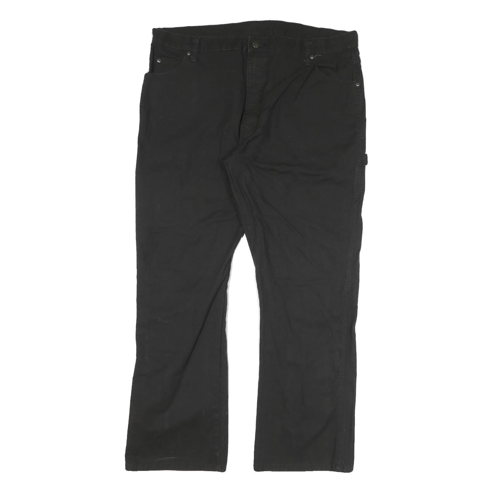 DICKIES Mens Cotton Blend Black Regular Fit Straight Leg Trousers W40 L30 Refurbished - N/A refurbished available on Cerqular