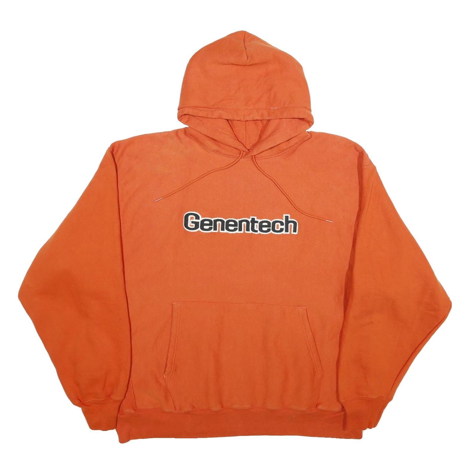 Buy CHAMPION Mens Orange Genentech Pullover Hoodie XL Cotton Blend Casual Sweatshirt Refurbished - $29.89 CHAMPION Mens Orange Genentech Pullover Hoodie XL Cotton Blend Casual Sweatshirt Refurbished - N/A refurbished available on Cerqular