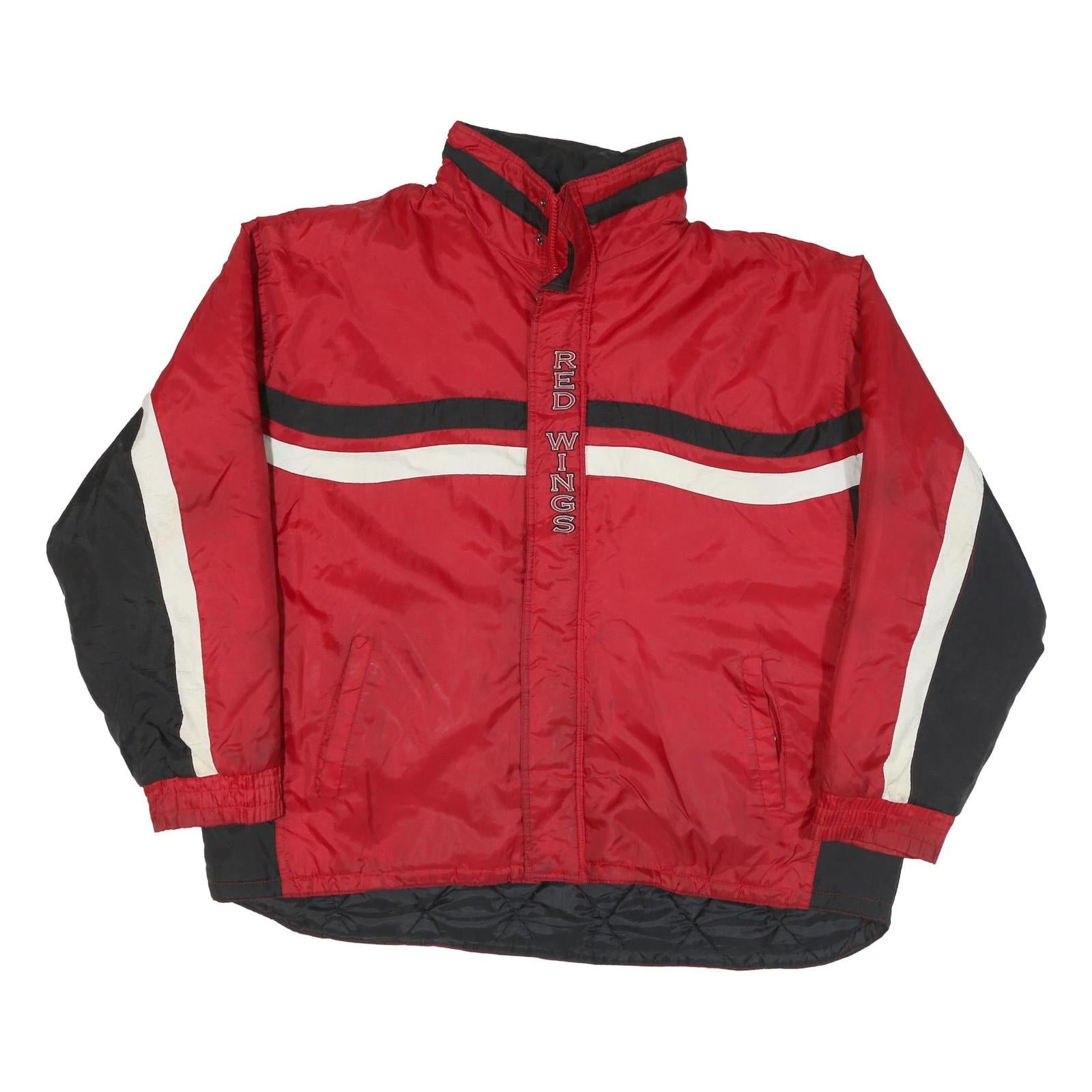 LOGO ATHLETIC Mens Red & Black Zip Jacket XL Polyester Blend Sportswear Retro Refurbished - N/A refurbished available on Cerqular
