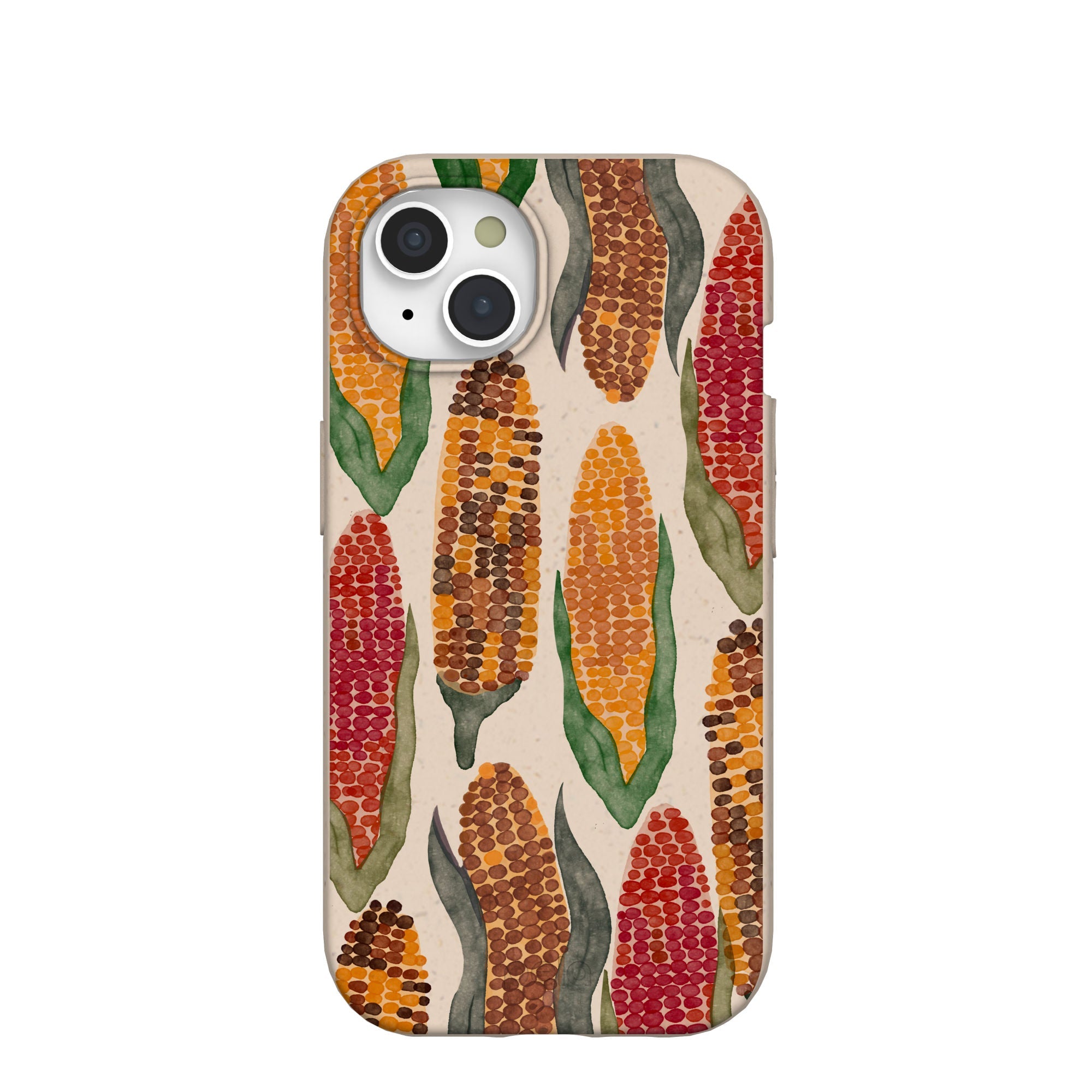 Seashell Cornfield iPhone 15 Case Refurbished - Pela Case refurbished available on Cerqular