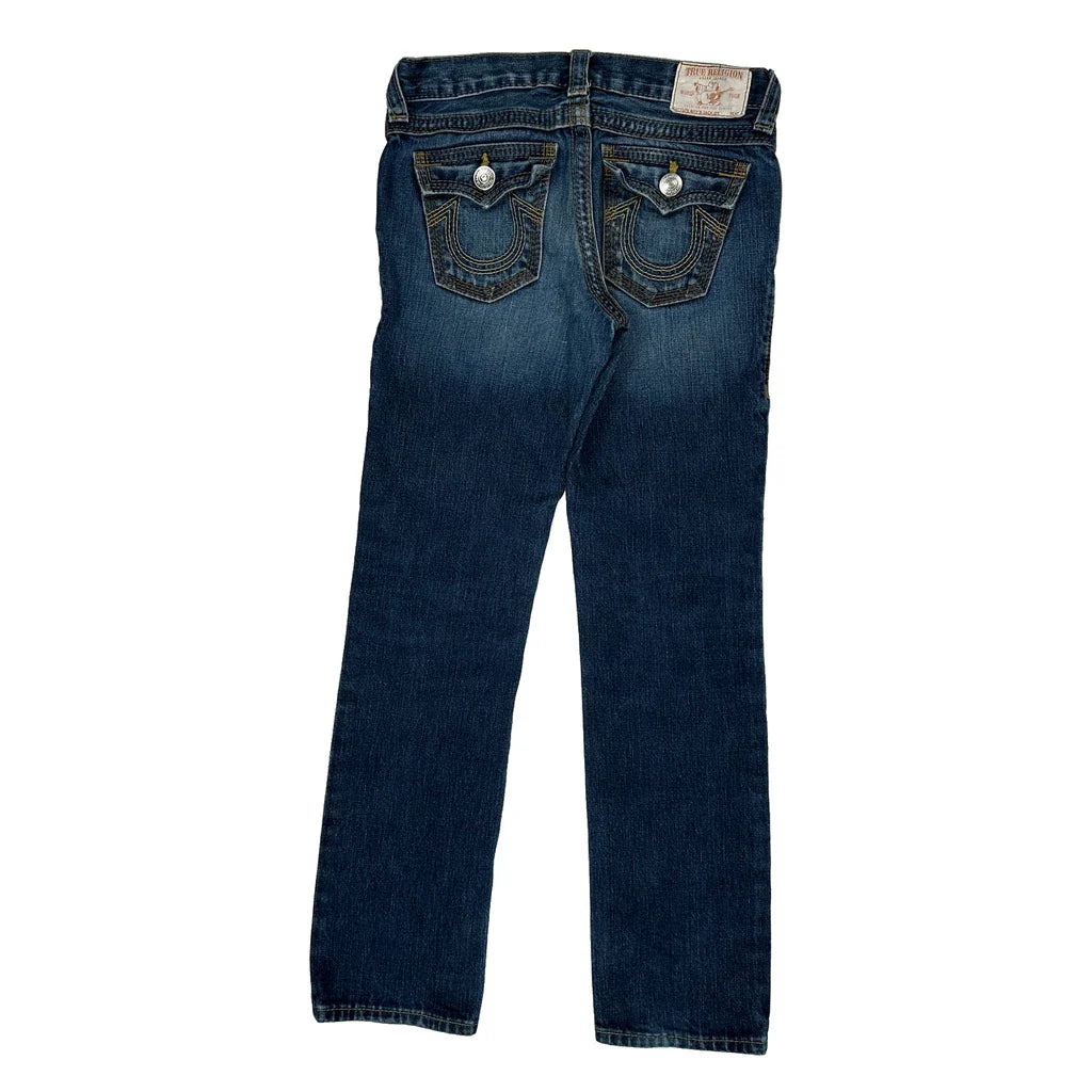 True Religion Jeans - 27W UK 4 Blue Cotton Refurbished - Thrifted (note: this is a term often used to describe second- refurbished available on Cerqular