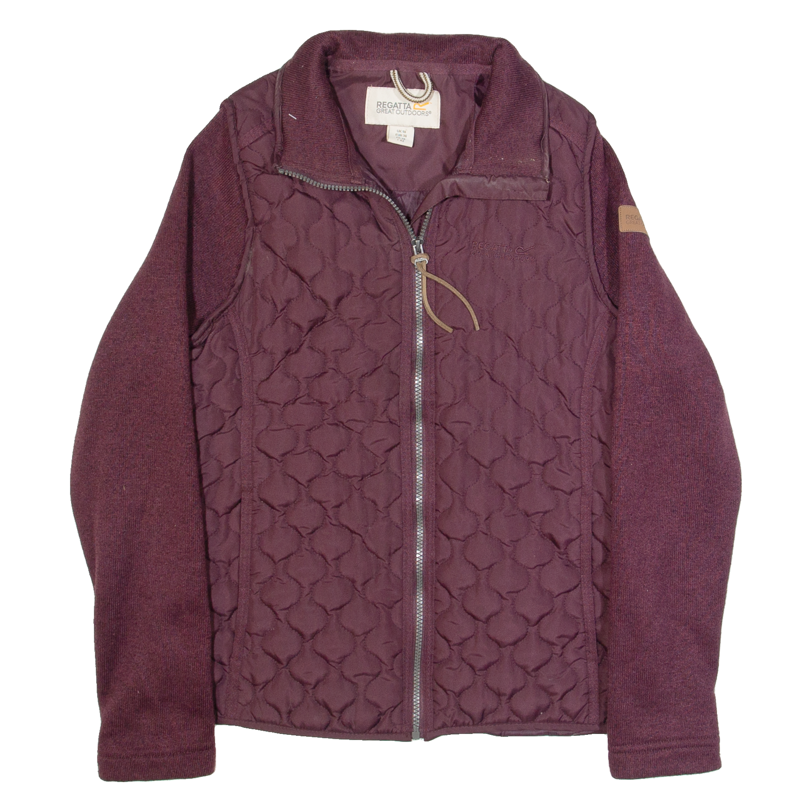 REGATTA Womens Quilted Jacket Maroon UK 10 Refurbished - N/A refurbished available on Cerqular